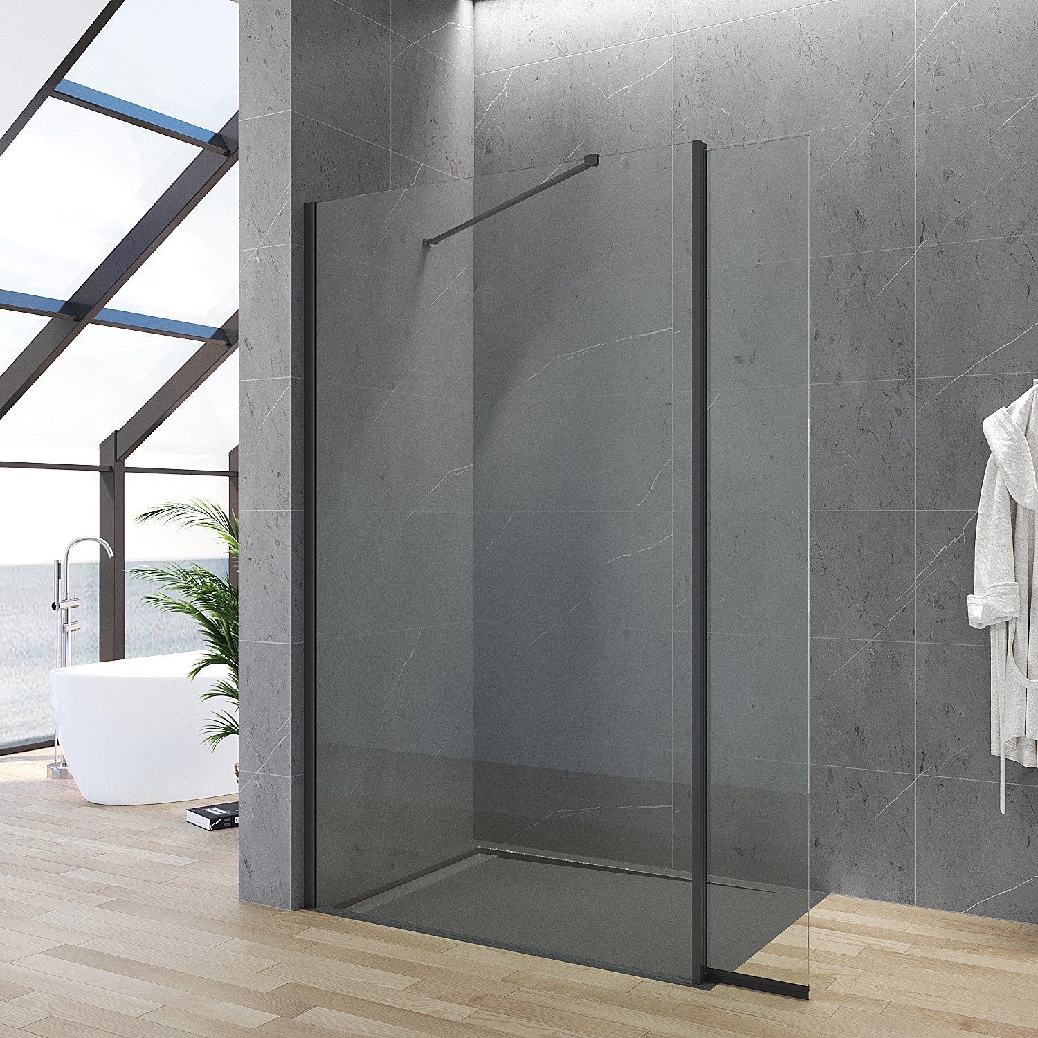 AQUABATOS Walk-in-Dusche Duschwand Glas für Dusche günstig online kaufen