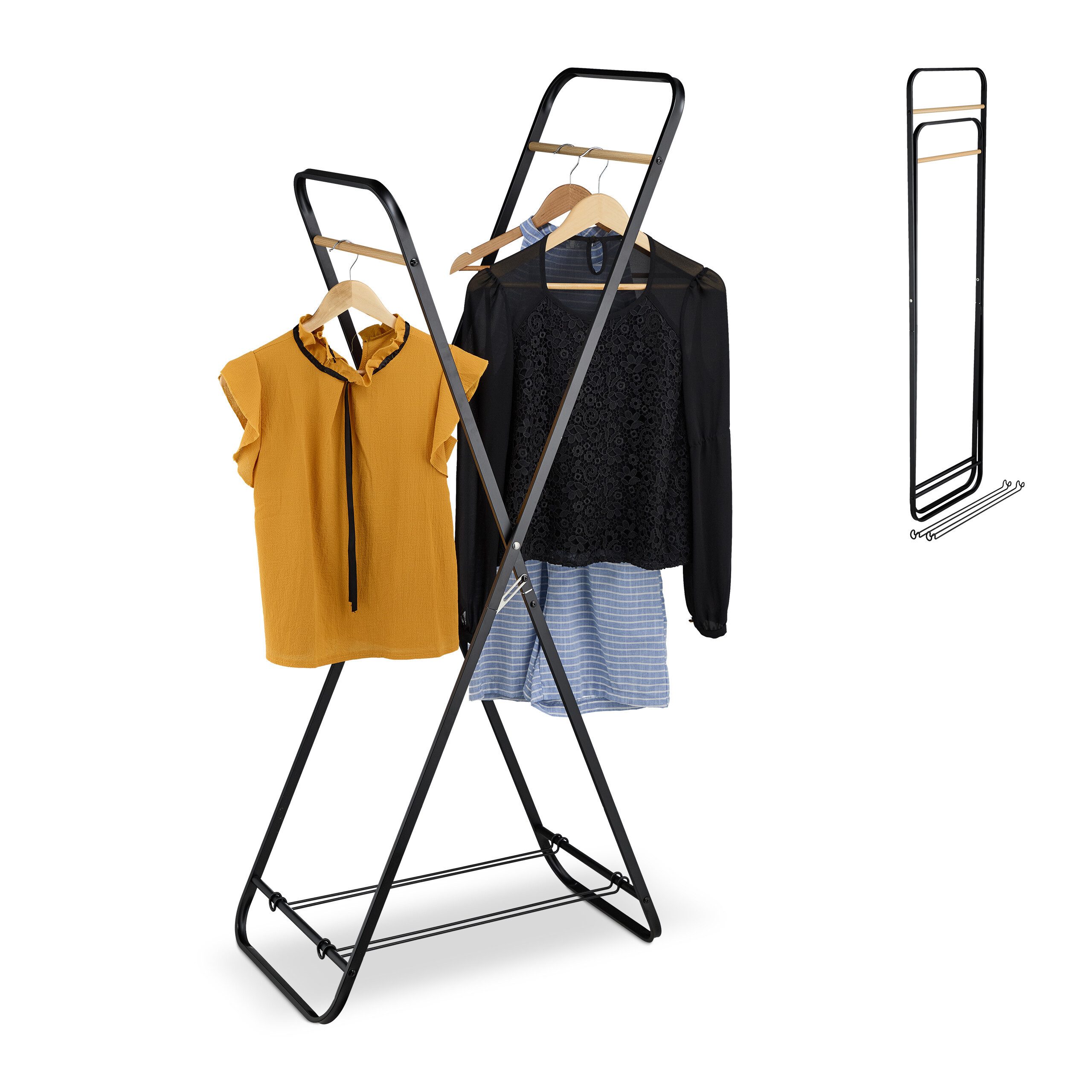 relaxdays Kleiderständer klappbar Metall günstig online kaufen
