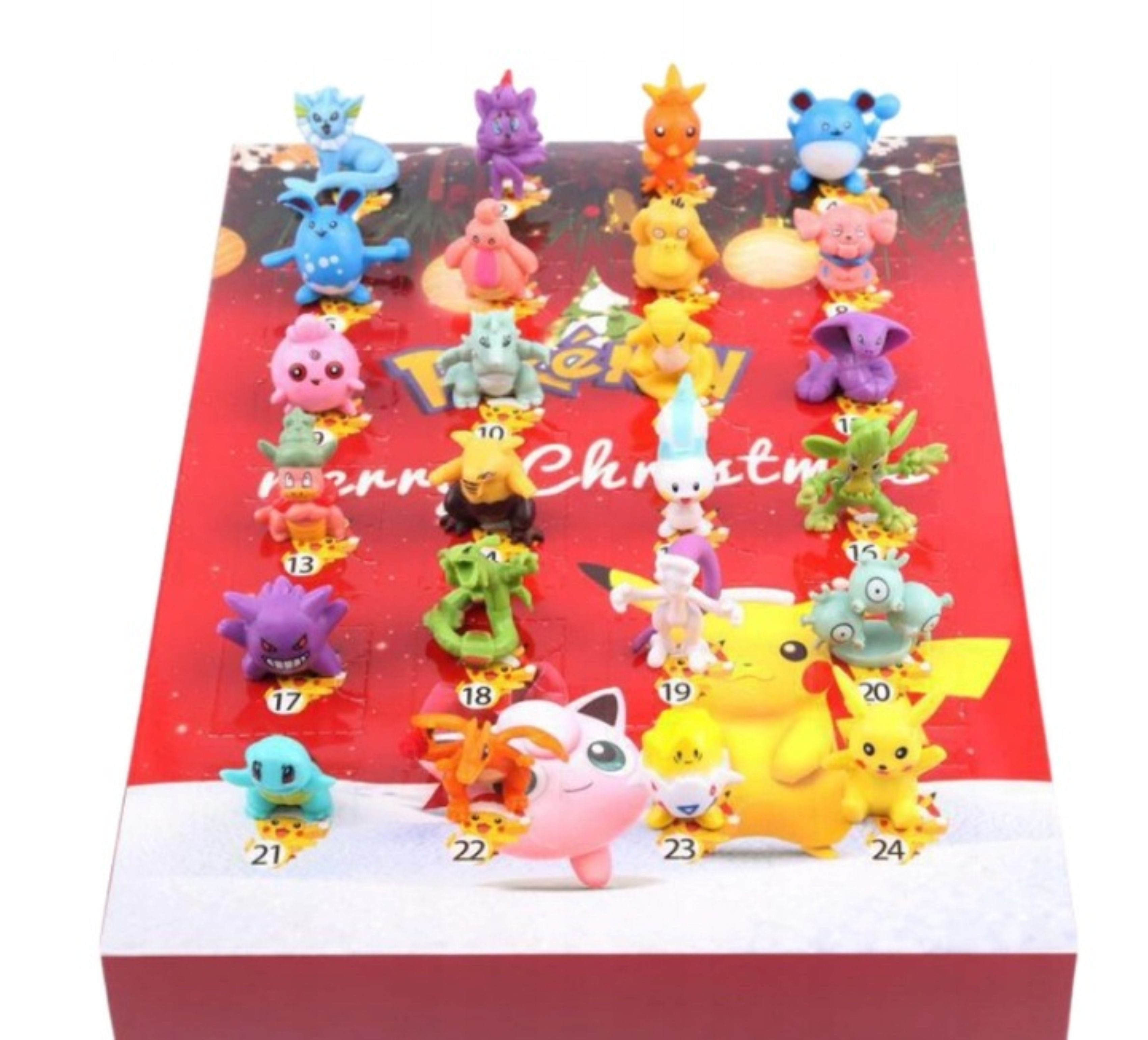 POKEMON JUEGO DE CARTAS Adventskalender Pokémon Adventskalender 2025 – 24 Figuren, Weihnachtsgeschenk Kinder (1-tlg)