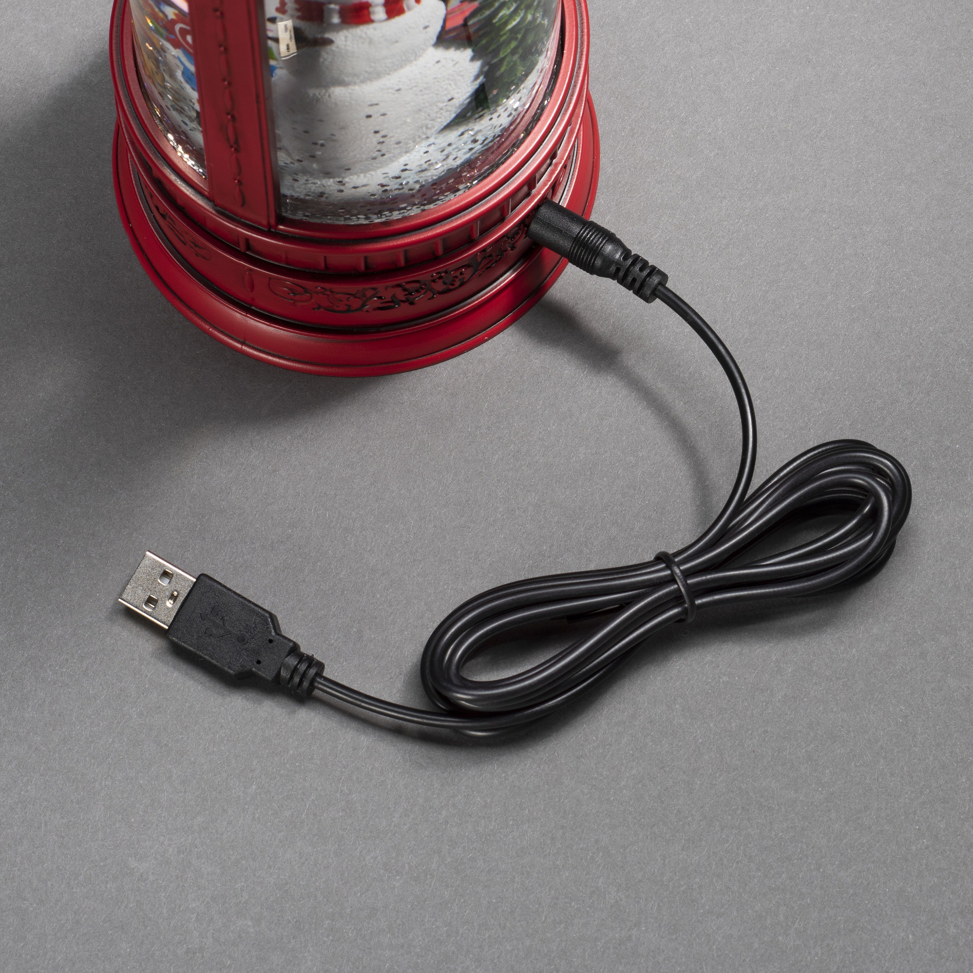LED Wasserlaterne, rot, Kindern Weihnachtsdeko Laterne Hund" mit und LED LED integriert, 2 "Schneemann Briefkasten, KONSTSMIDE Warmweiß, fest