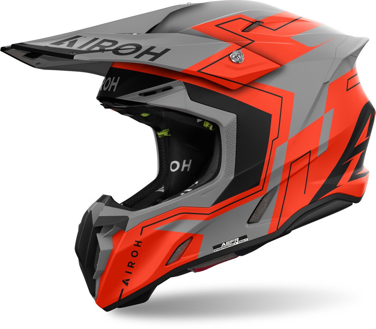 Airoh Motocrosshelm Twist 3 Dizzy Motocross Helm, Vorbereitet Für Kommunikationssystem,notfallsystem-polsterung (eq