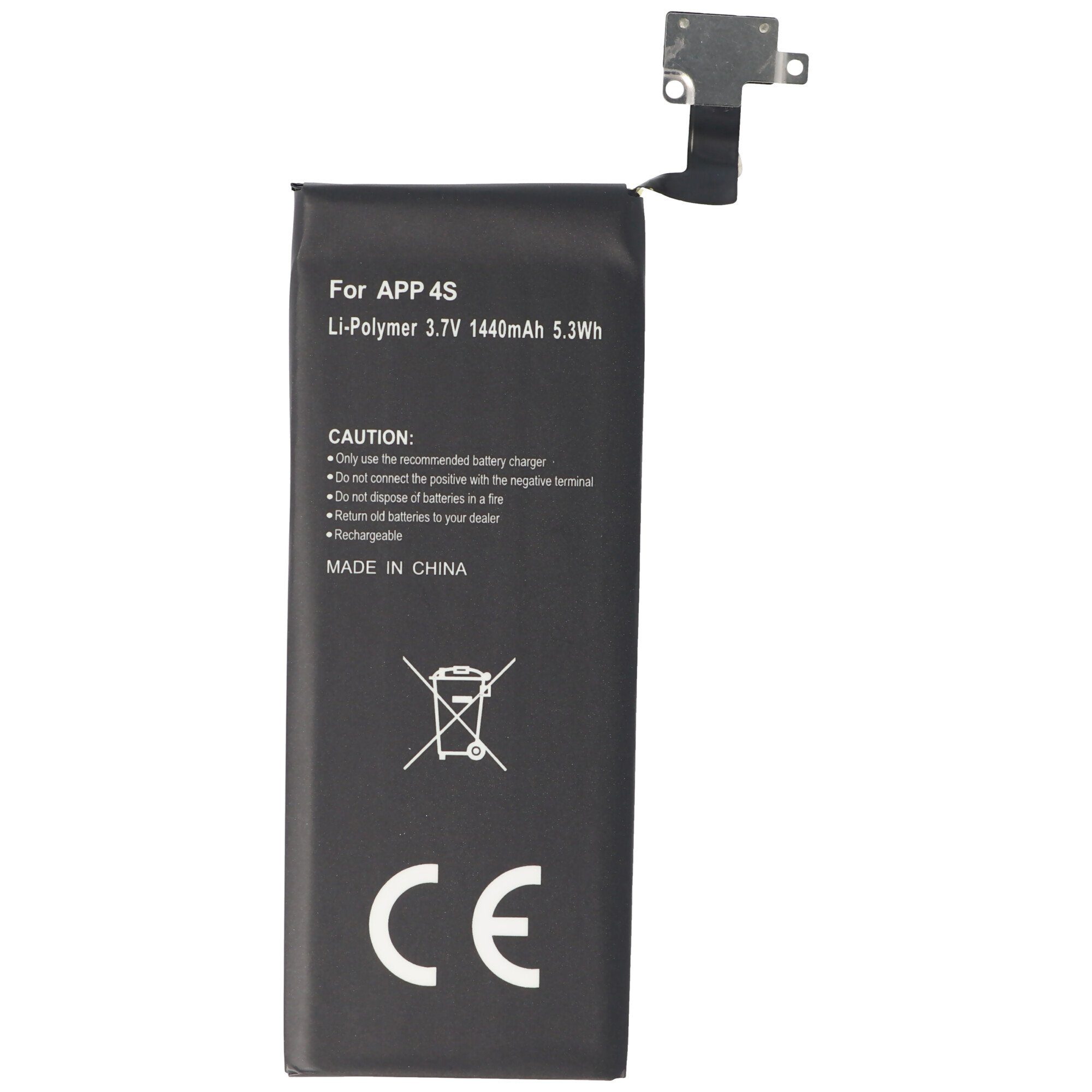 Apple mAh iPhone 616-0579, Akku, passend GB-S10-423282-0100, V) für AccuCell Akku Akku 1430 4S (3,7