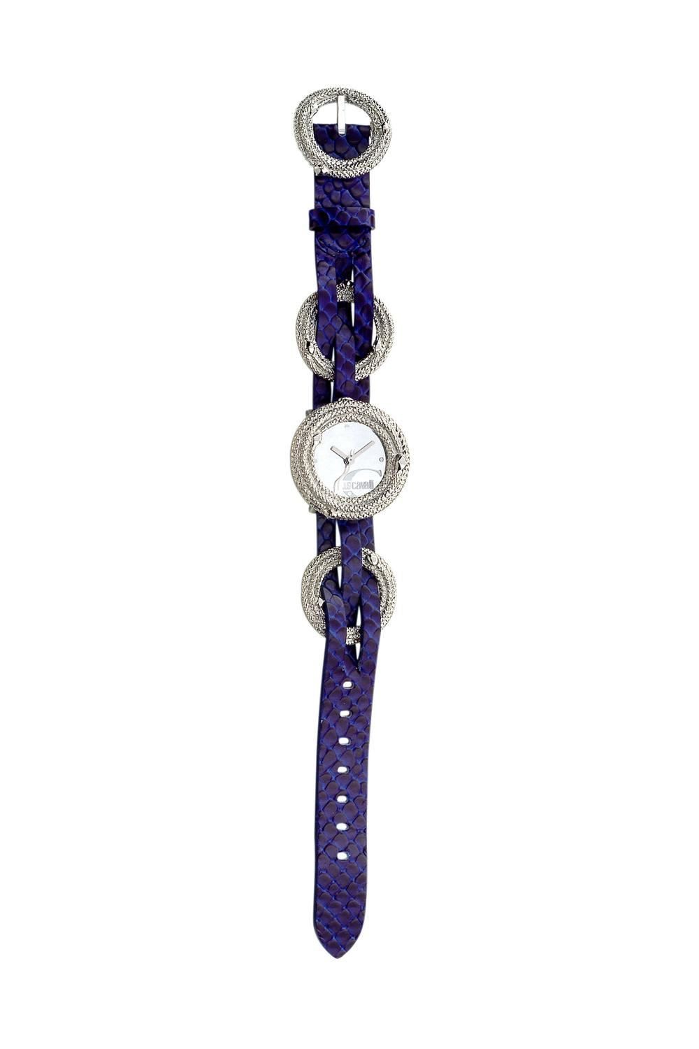 Just Cavalli Time Quarzuhr Edelstahl Lederband günstig online kaufen