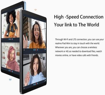 Realme Pad mini Wifi Mega-Akku7,6 mm Unibody-Design aus Aluminium Tablet (8.7", 32 GB, Andriod 11, mit 6400 mAh , Starker Unisoc T616-Prozessor, 18 W Quick Charge)