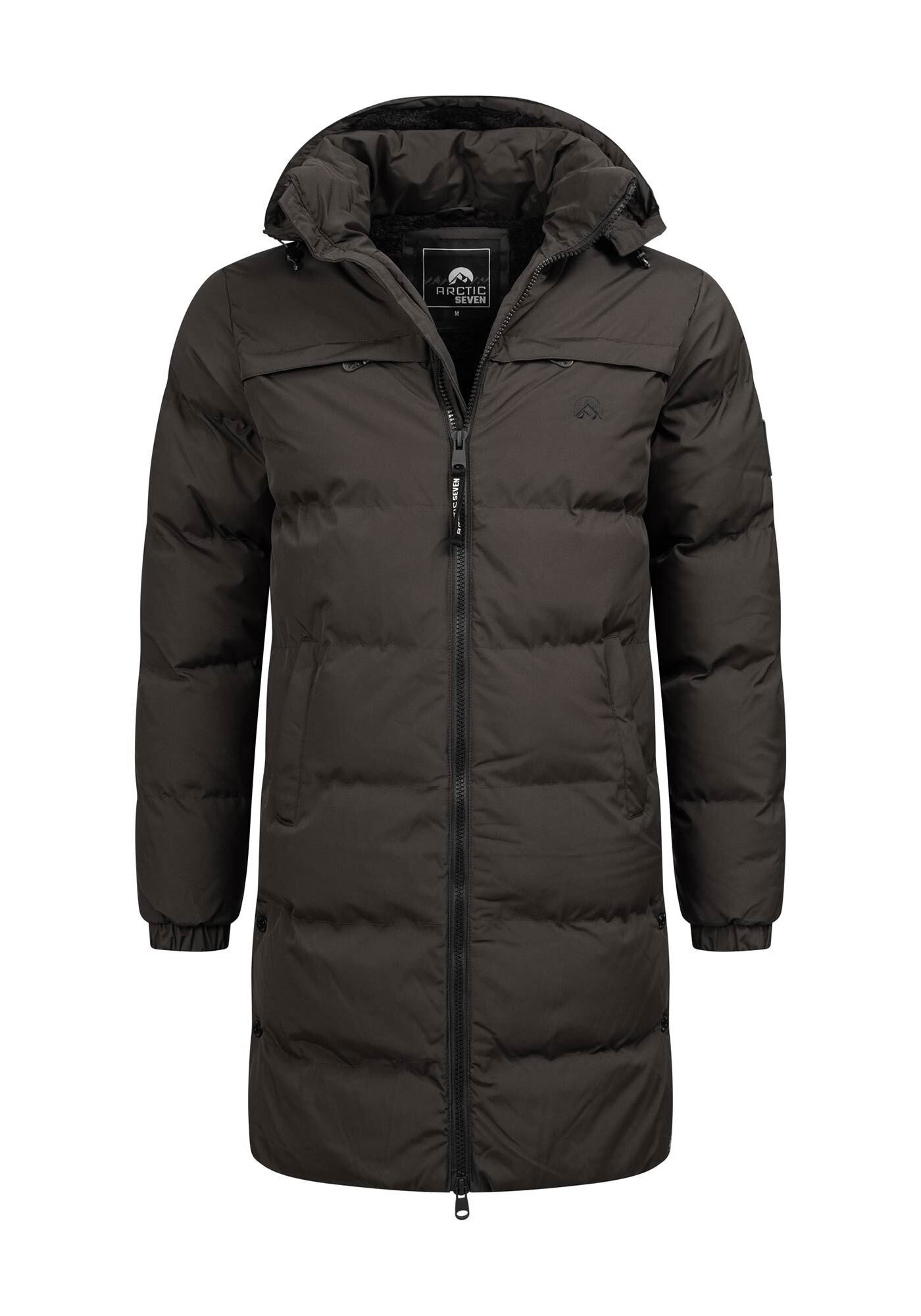 Arctic Seven Winterjacke ASNorwiig mit warmem Teddyfell und abnehmbarer Kapuze – Bild 5 von 5