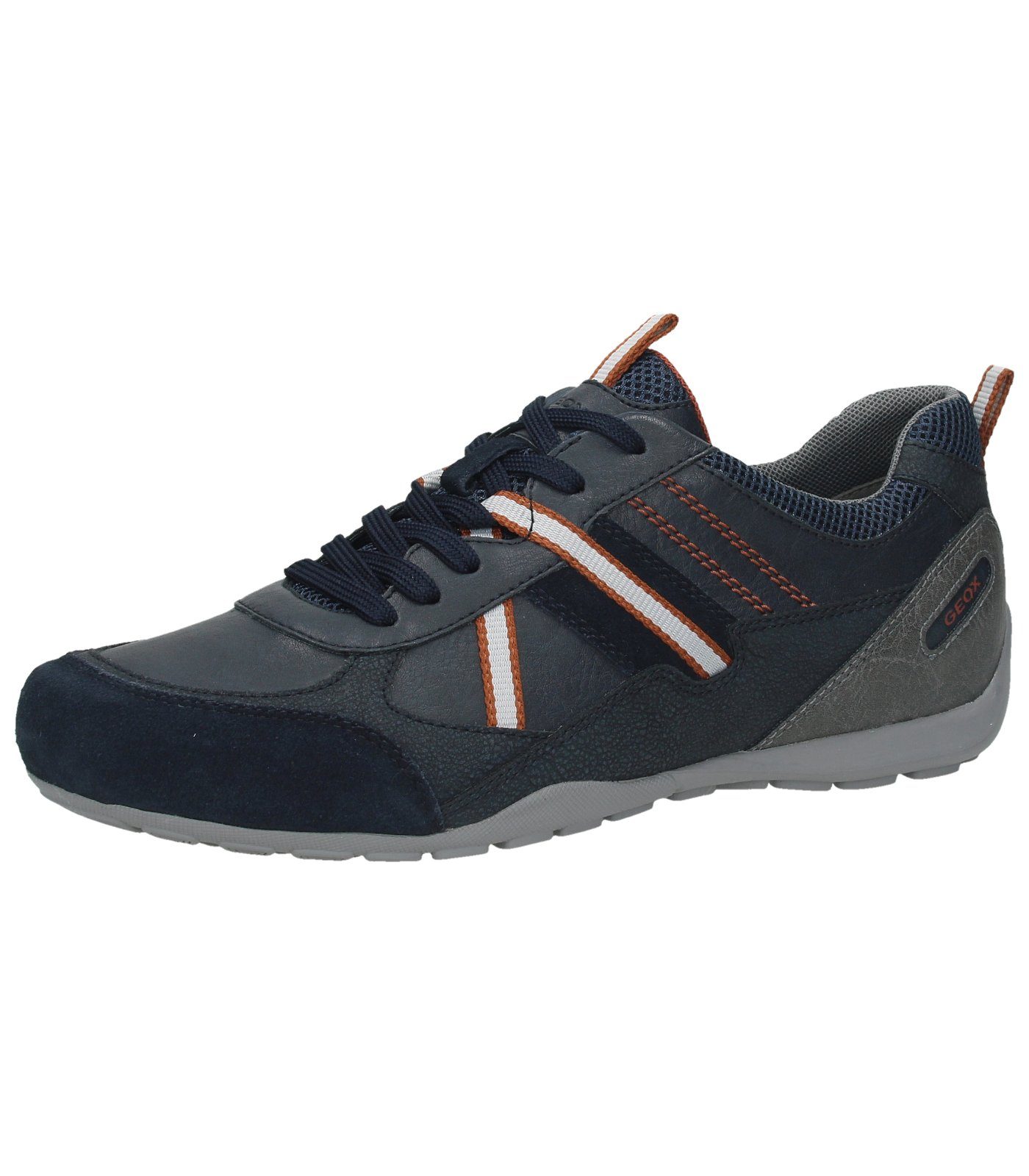 Geox Sneaker Lederimitat/Mesh Dunkelblau Sneaker