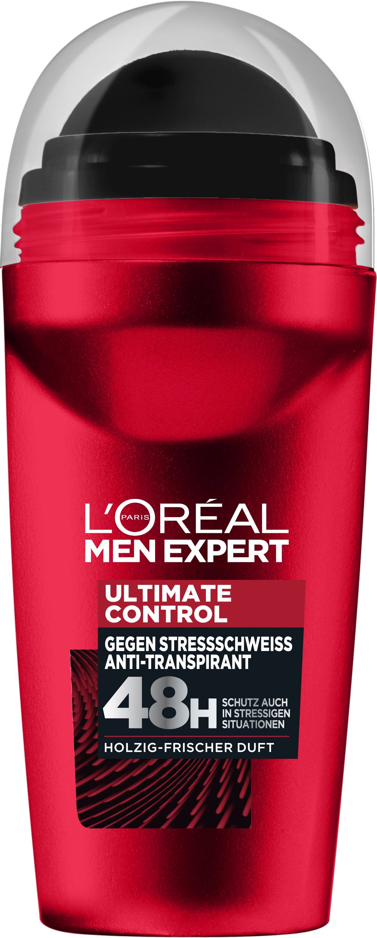 L'ORÉAL PARIS MEN EXPERT Deo-Roller Ultimate Control, Deo Roll-on 6-tlg. Packung