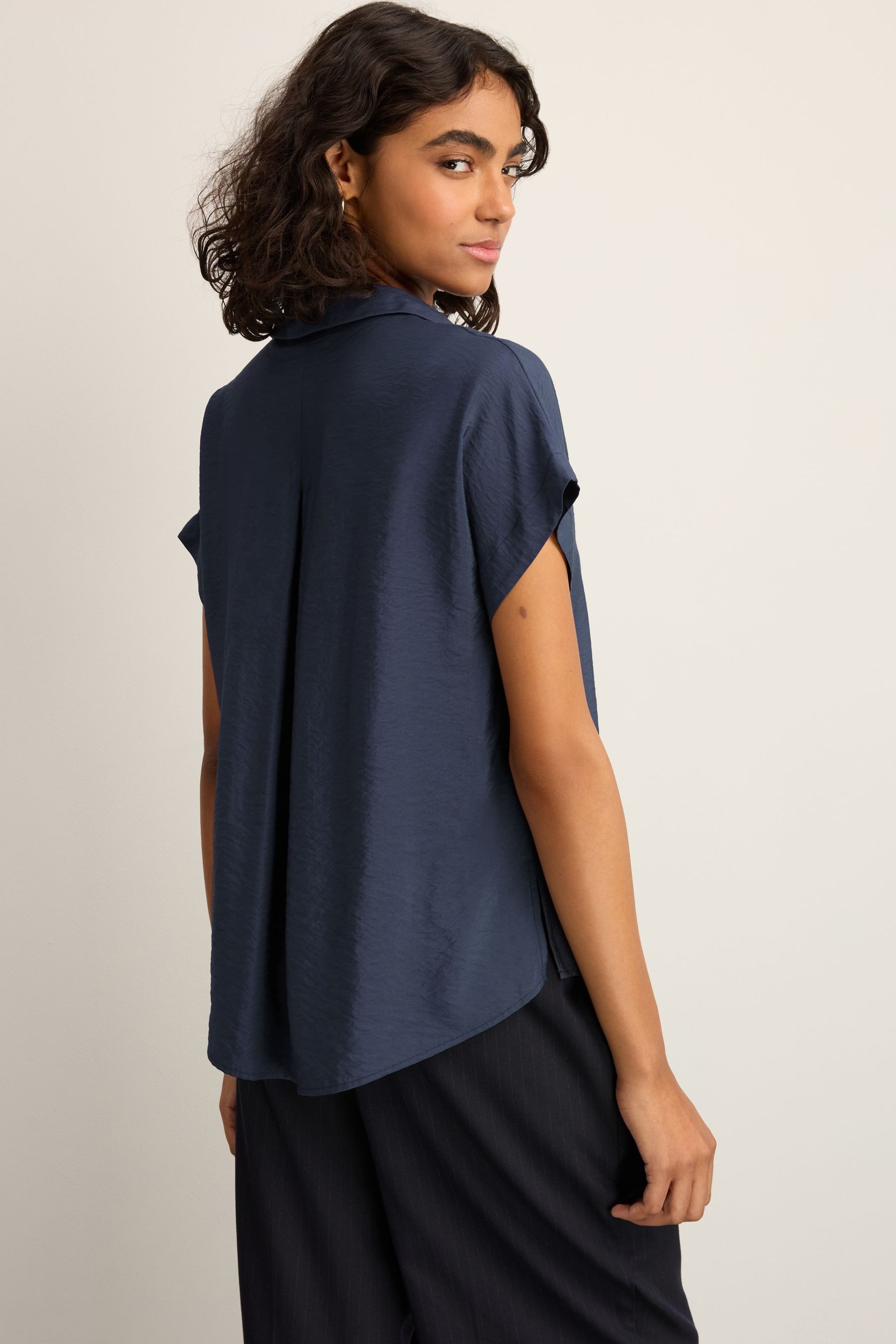 Next Blusenshirt Relaxed Fit Kurzarmtop mit günstig online kaufen