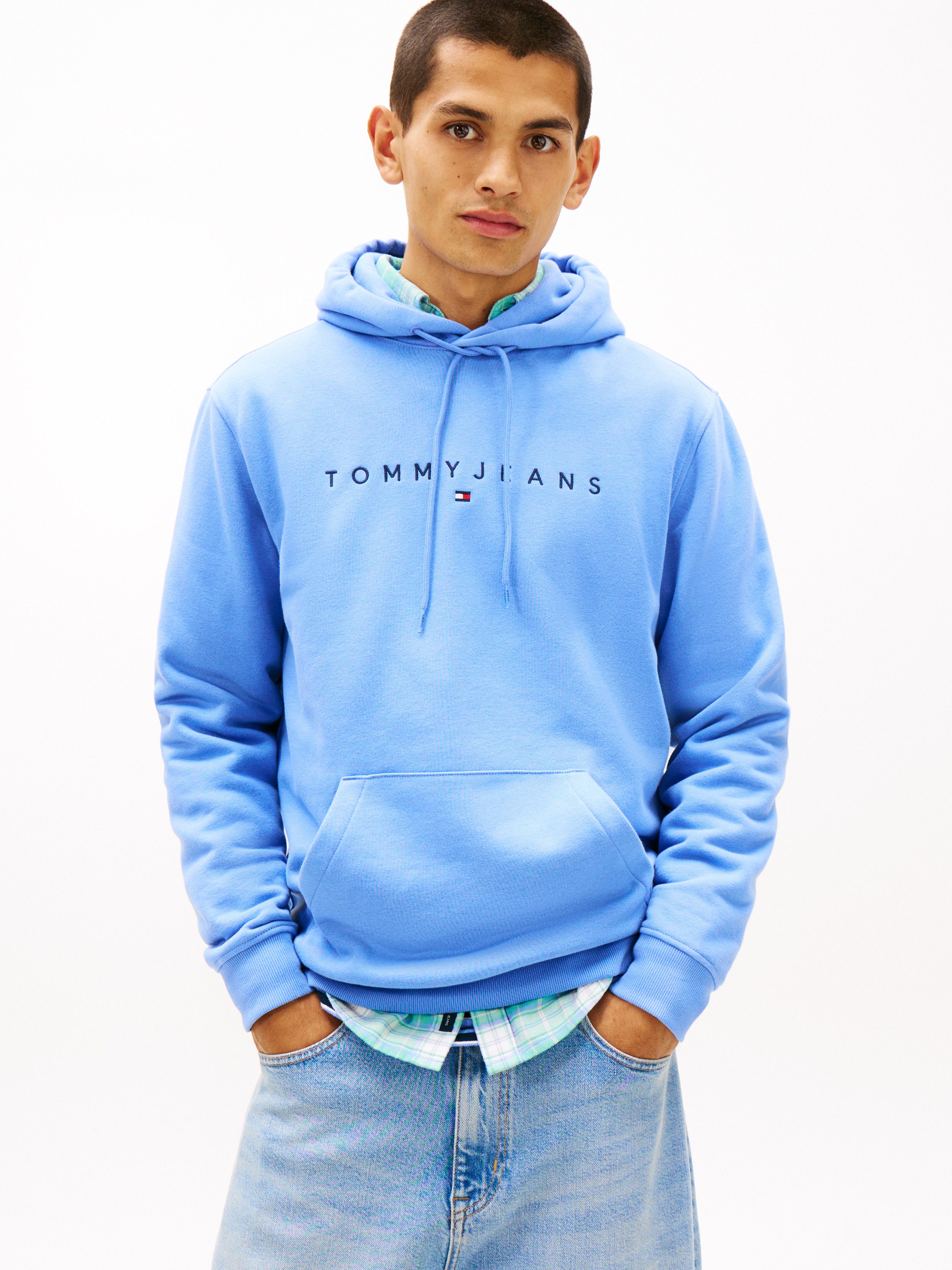 Tommy Jeans Hoodie TJM REG LINEAR LOGO HOODIE EXT mit Logo-Stickerei