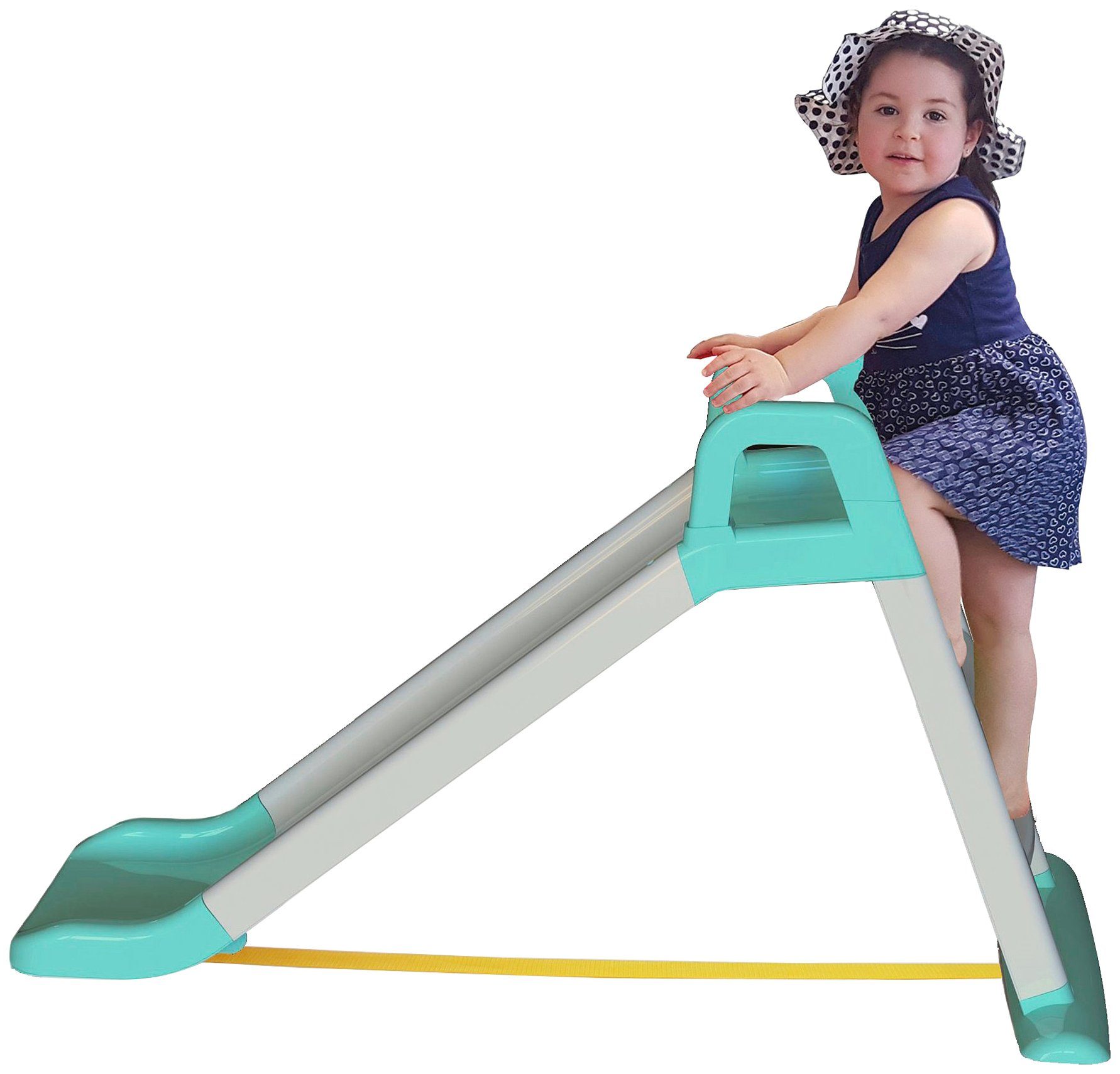 Rutsche Funny Junior 145 X 59 X 79 Cm Türkis/grau günstig online kaufen