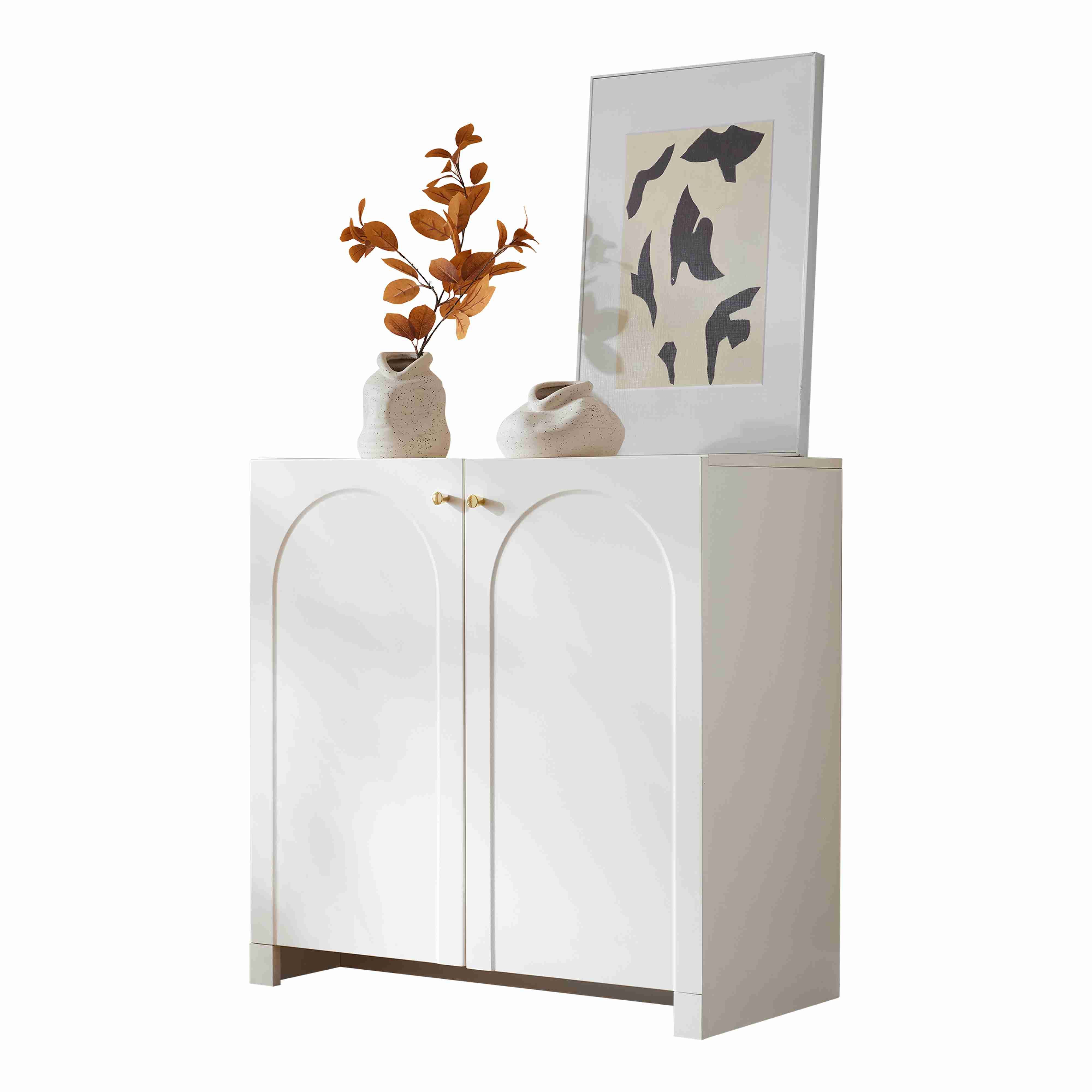 BlingBin Sideboard Kommode Spanplattenschränke (1 St., Zwei geschlossene Fä günstig online kaufen