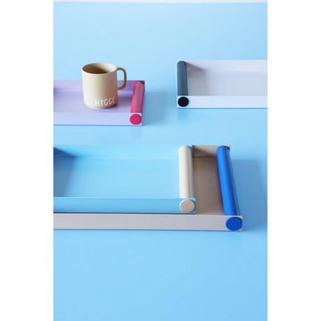 Design Letters Tablett Tablett Ray Tray Light Blue / Beige (30cm)