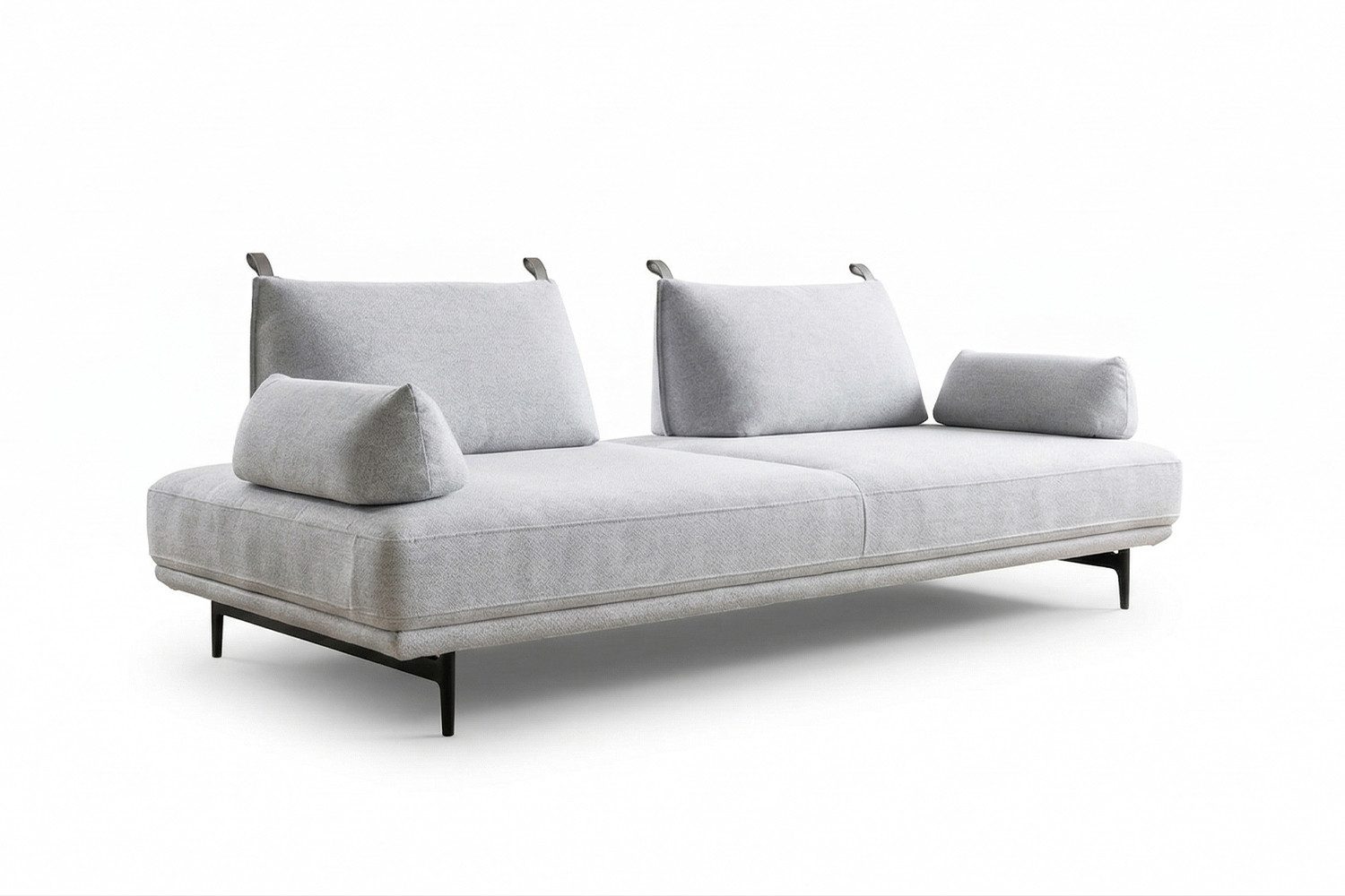 KAWOLA Schlafsofa, Daybed Stoff, mit oder ohne Armlehnkissen, 210x100 cm