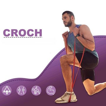 Croch NT409 Fitnessband (Kein), Widerstandsband aus Naturlatex Ideal für Klimmzughilfe