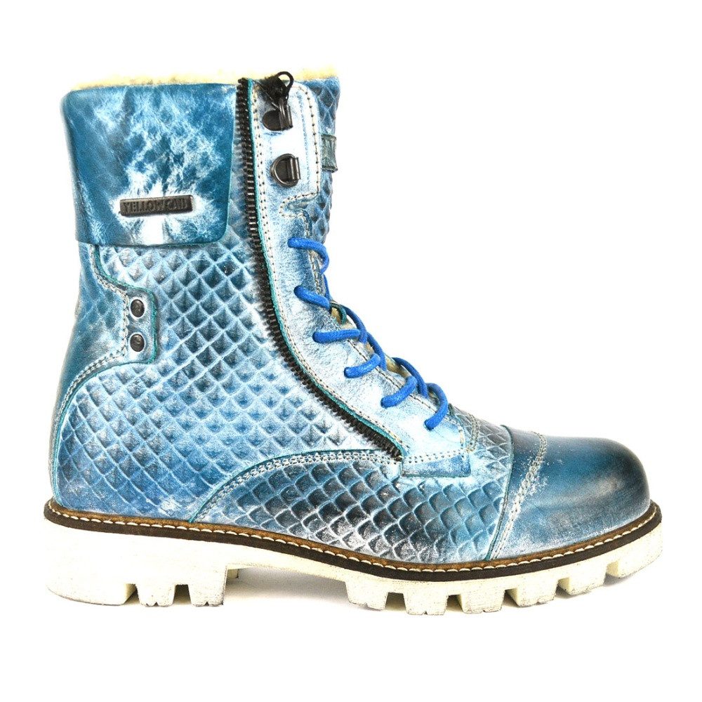 Yellow Cab MILITARY W Stiefel Y25166 Stiefel Blau