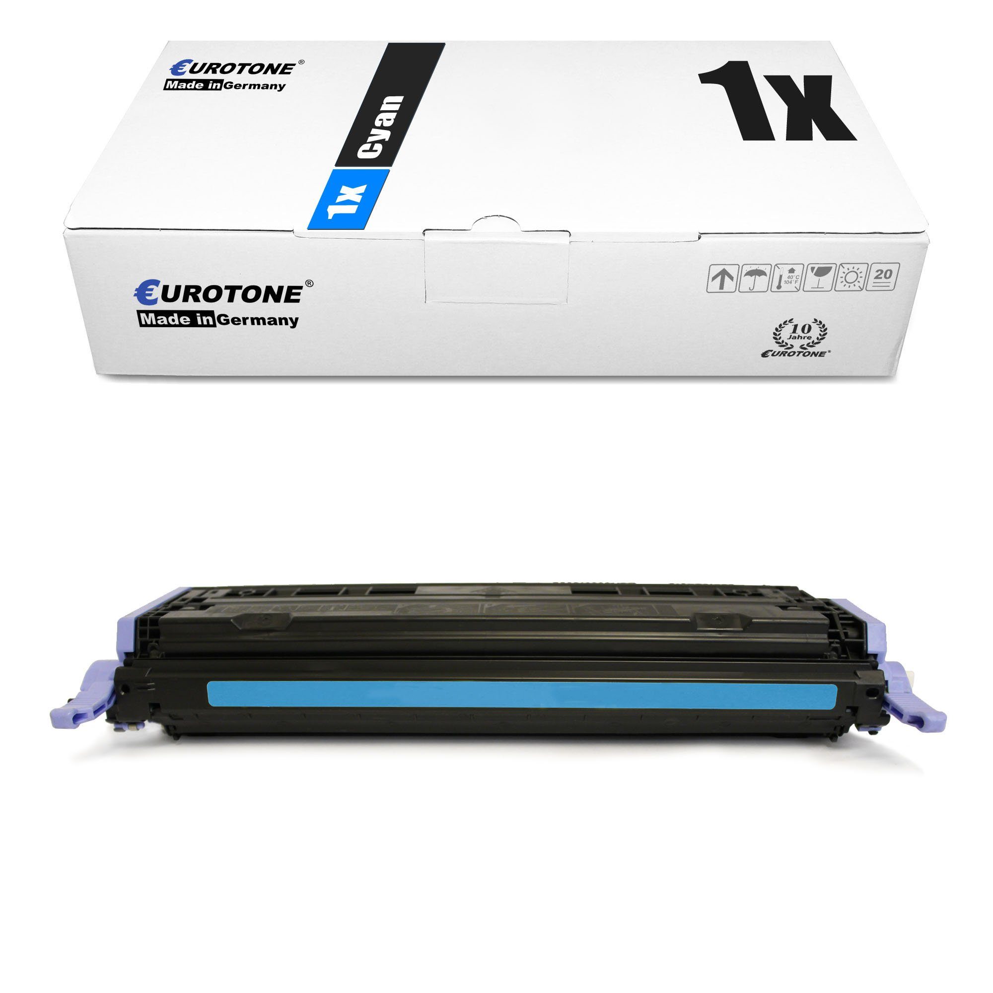 Eurotone Tonerkartusche Toner ersetzt HP Q6001A 124A fr 1600 Cyan