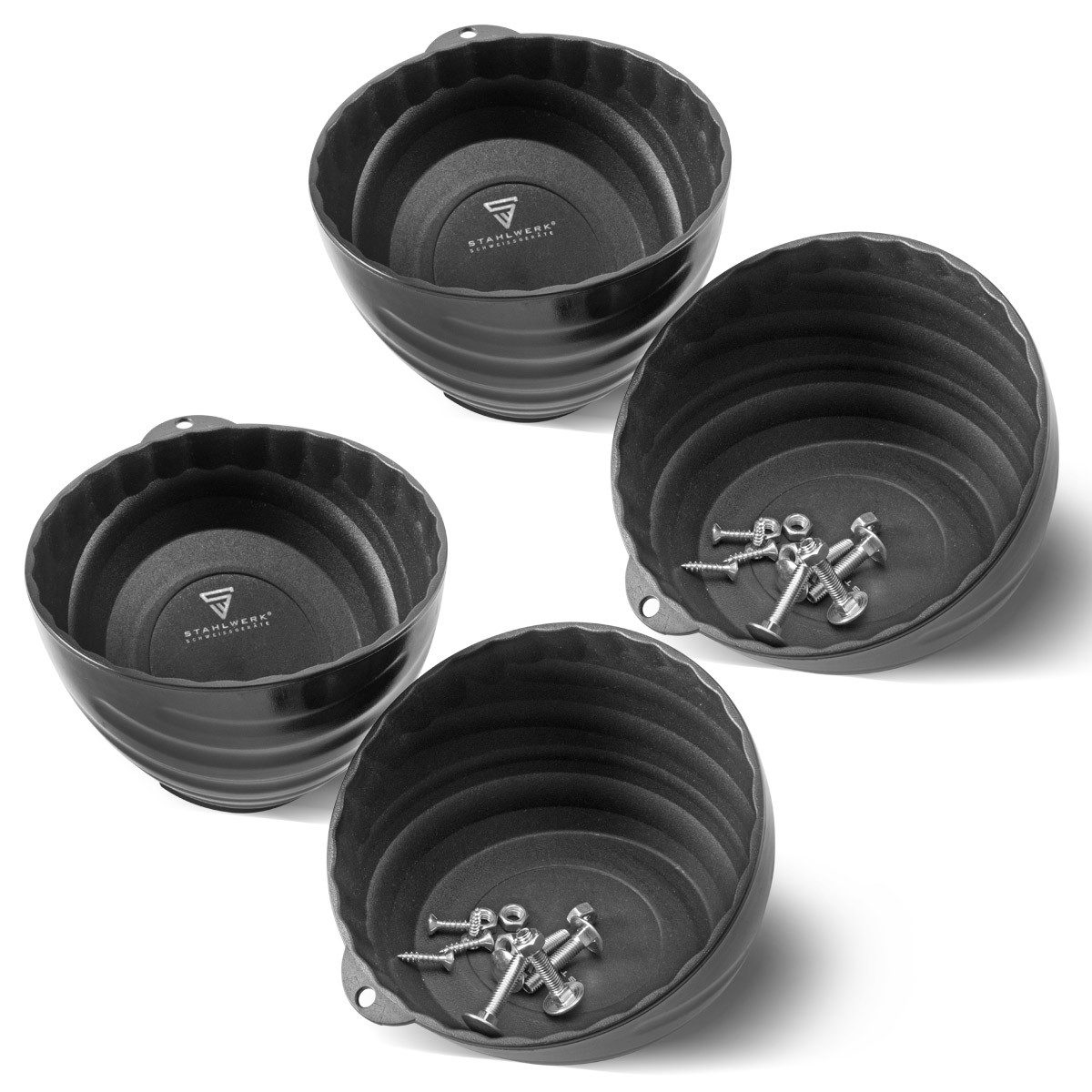 STAHLWERK Magnethalter Magnetschale 6 Zoll aus Kunststoff 4 Stück