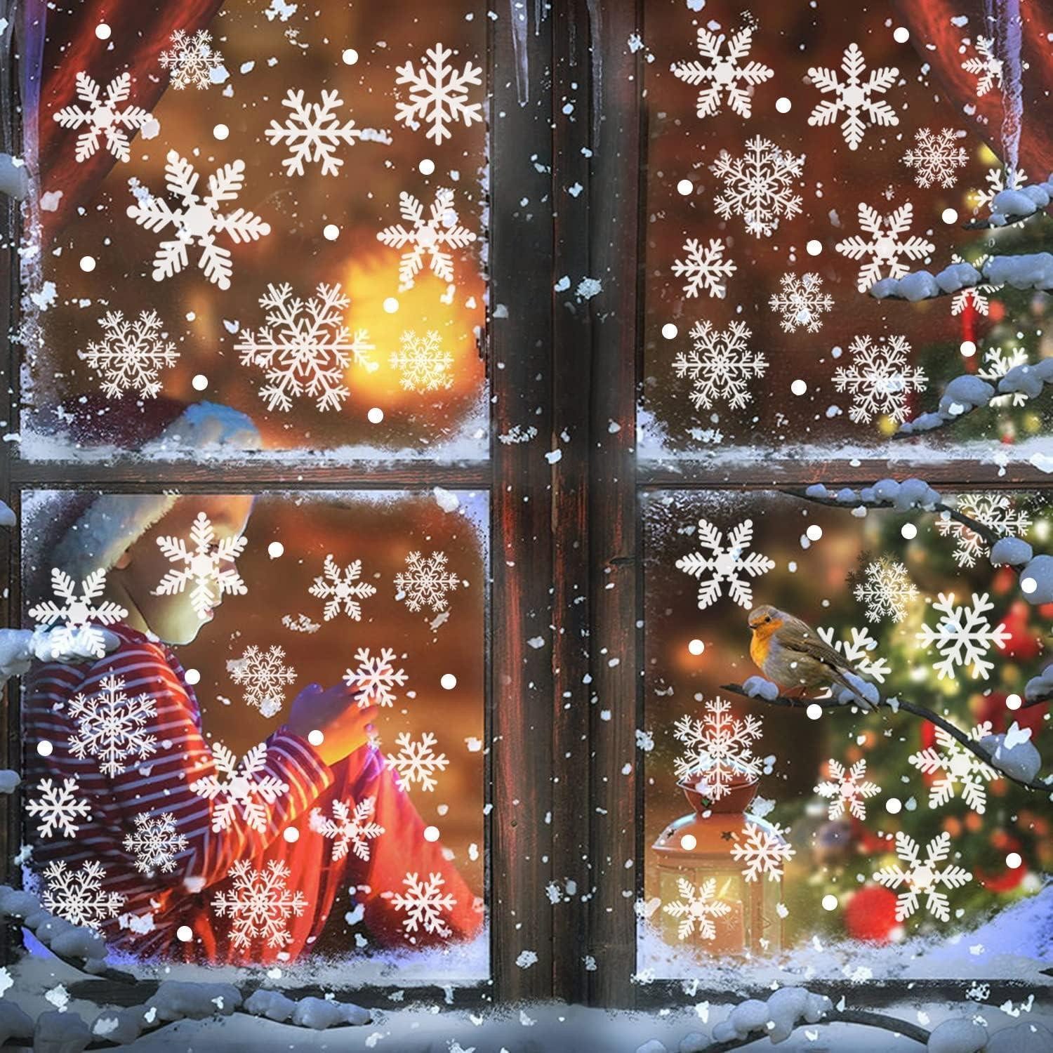 LuxusKollektion Dekohänger Schneeflocken Fenstersticker PVC Weihnachten günstig online kaufen