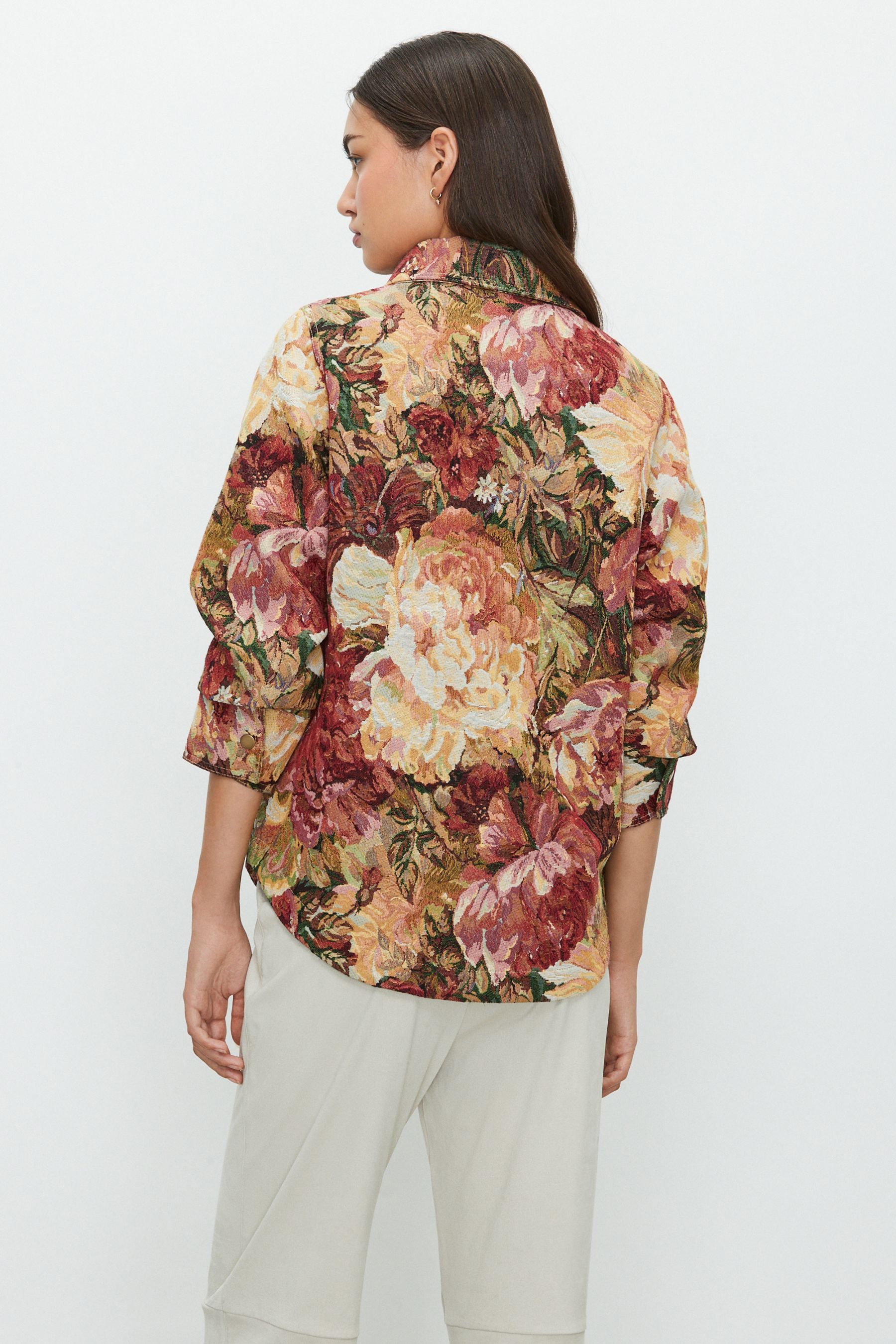 Next Langarmhemd Langärmelige Gobelin-Hemdjacke (1-tlg) günstig online kaufen