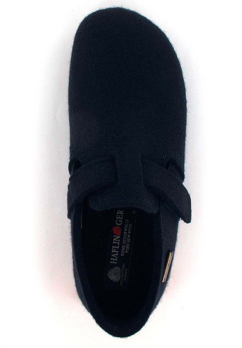 Haflinger Filz-Slipper mit praktischem Klettverschluss Hausschuh stabiles Tragegefühl