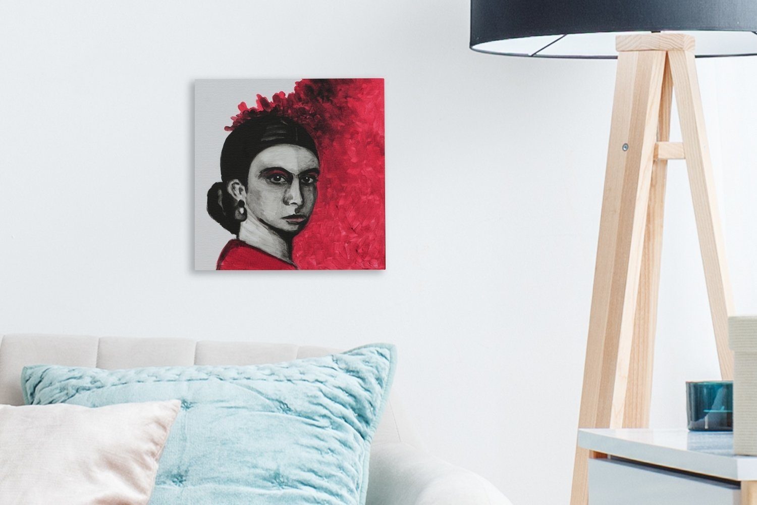 St), von Wohnzimmer OneMillionCanvasses® Gemälde Schlafzimmer Bilder Leinwandbild Kahlo, für Frida (1 Leinwand