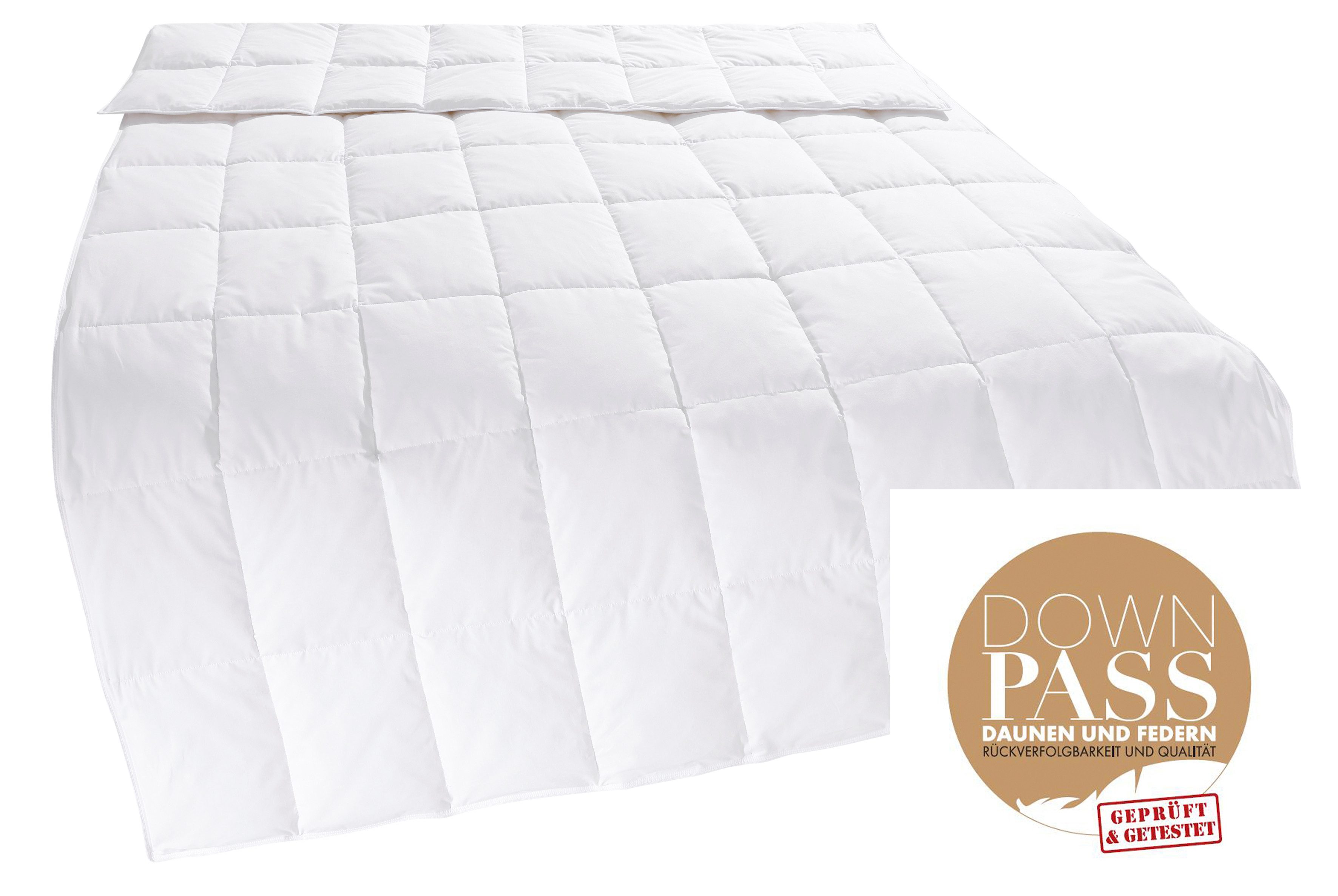 OTTO home Federbettdecke Ulani, Bettdecke 135x200 cm, 155x220 cm, Füllung: 70% Federn & 30% Daunen, Bezug: 100% Baumwolle, Bettdecken, Sommer, Winter, Allergike – Bild 3 von 5