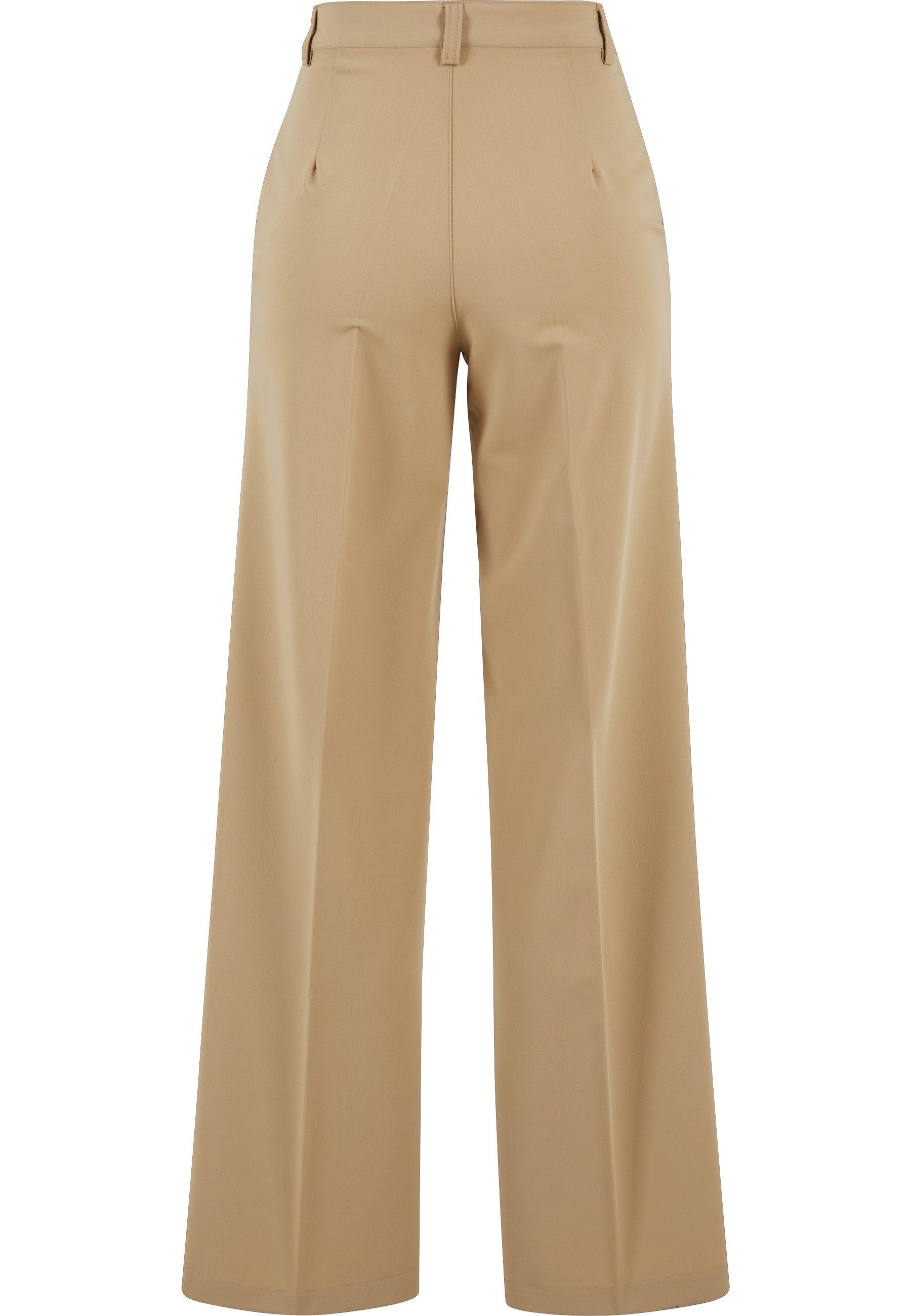 URBAN CLASSICS Stoffhose Urban Classics Damen Ladies Wide Pleated Pants (1- günstig online kaufen