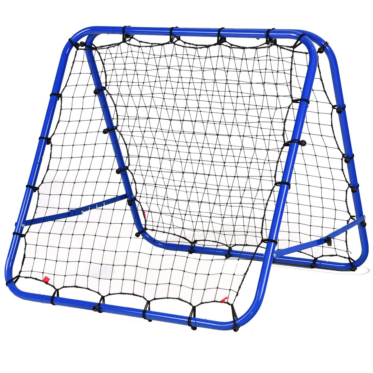 COSTWAY Fußballtor, Rebounder für Fußball, faltbares Rebound Netz