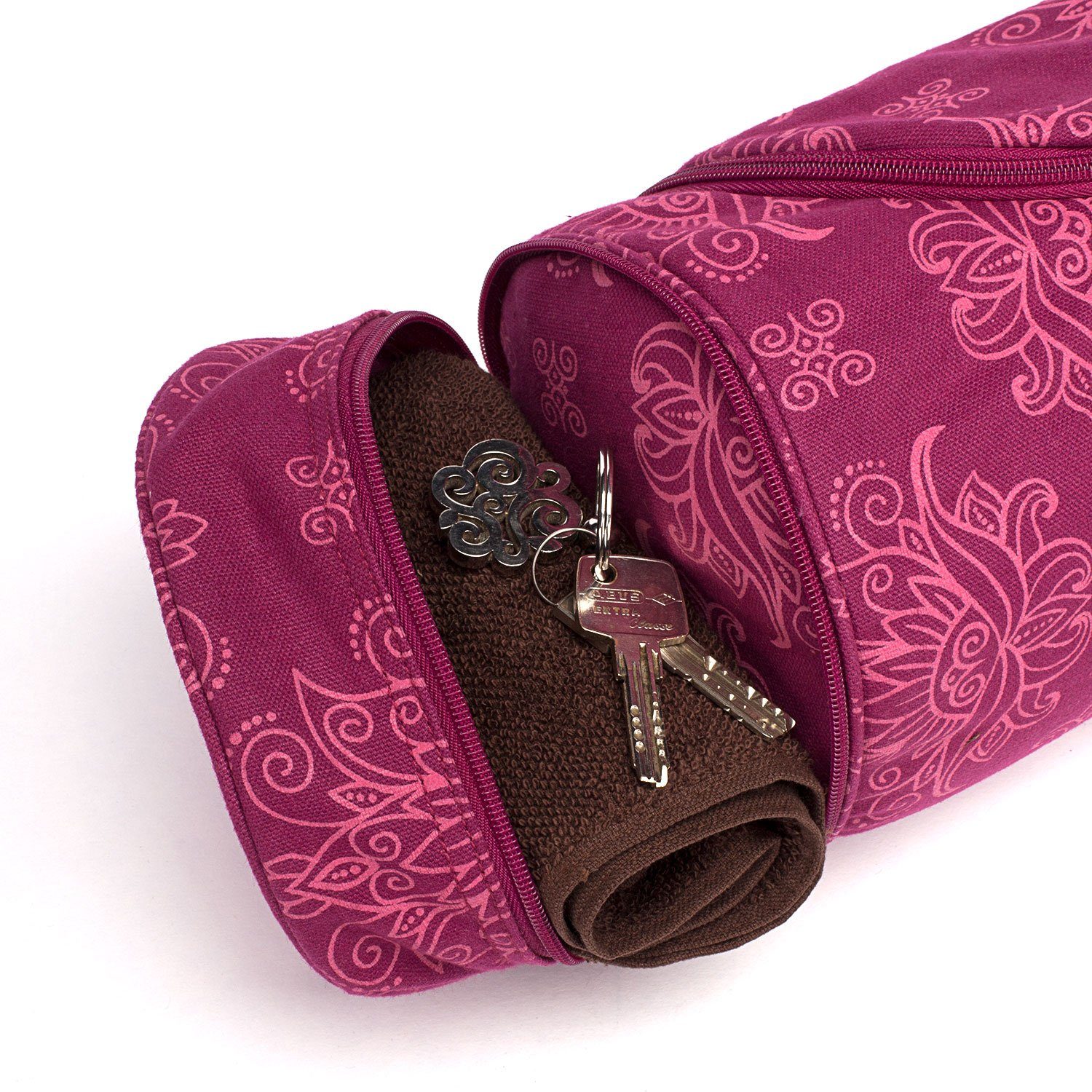 bodhi Yogatasche Yogatasche ASANA BAG COTTON 60 cm, Lotus, berry – Bild 3 von 5