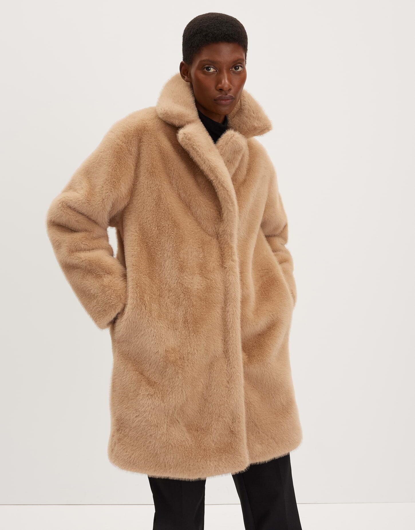 someday Wintermantel VAARILA Regular wattierter Mantel in Felloptik Lockere günstig online kaufen