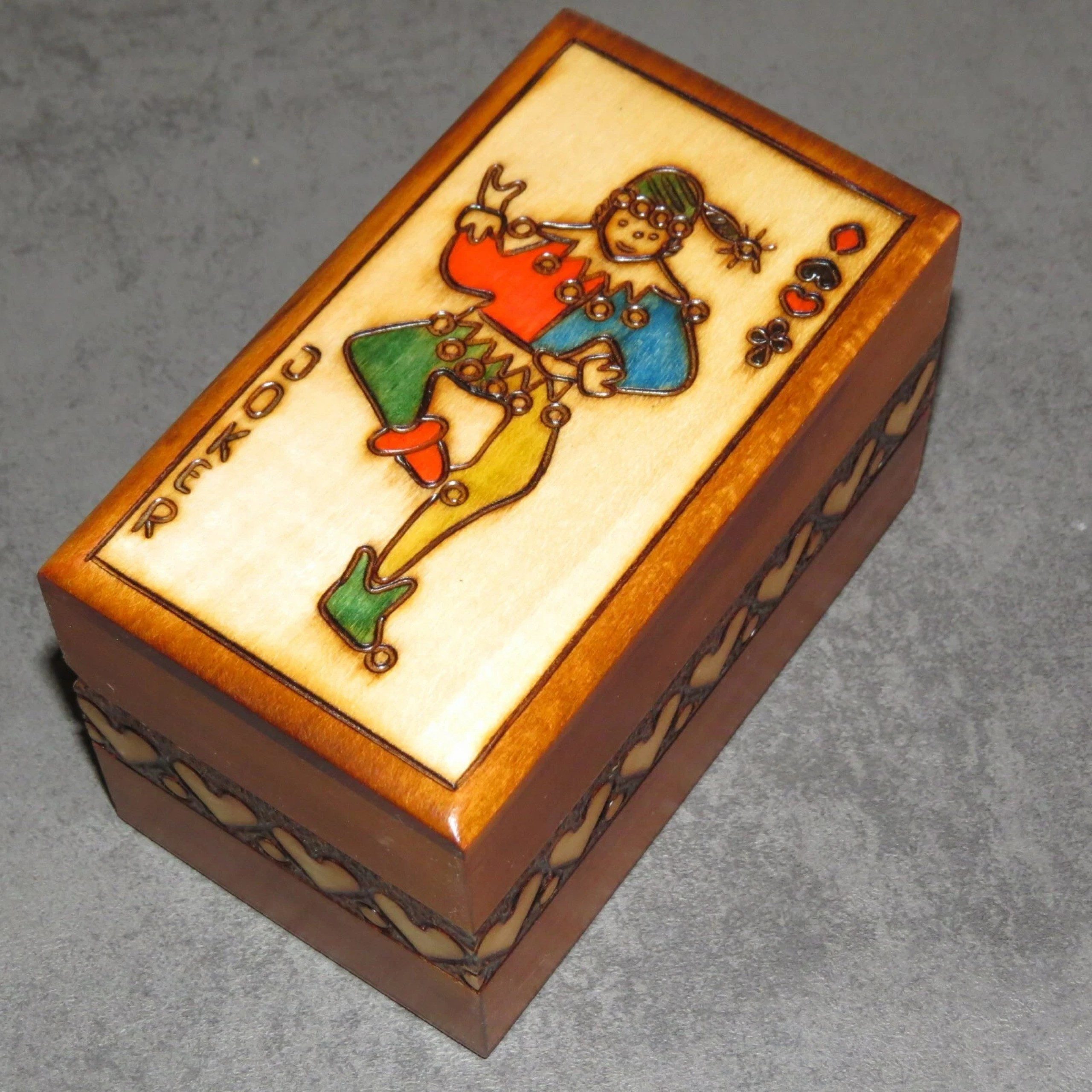 Holzprodukte Sortimentskasten Kartenbox Holzkästchen Kästchen Kassette Aufbewahrung Karten