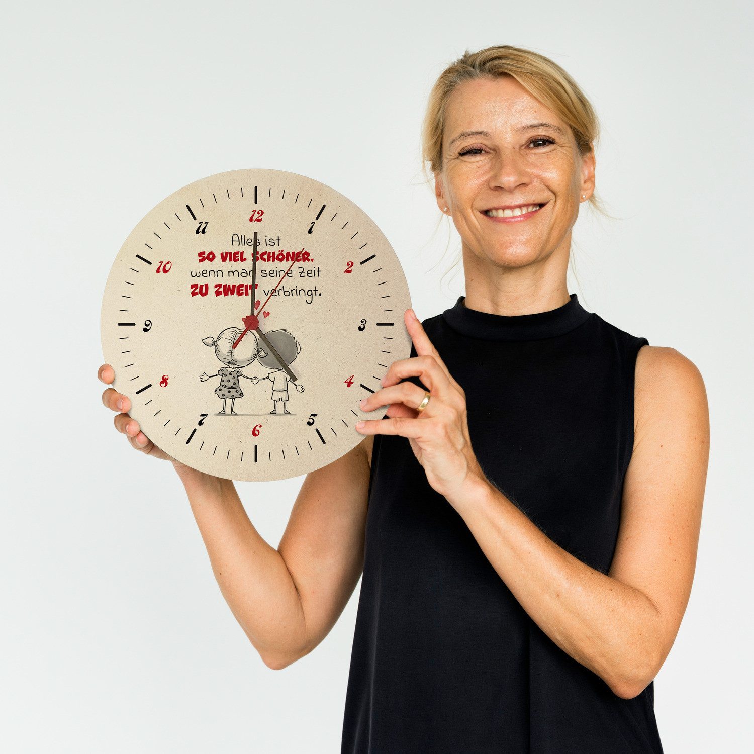 speecheese Wanduhr Alles ist schöner zu günstig online kaufen