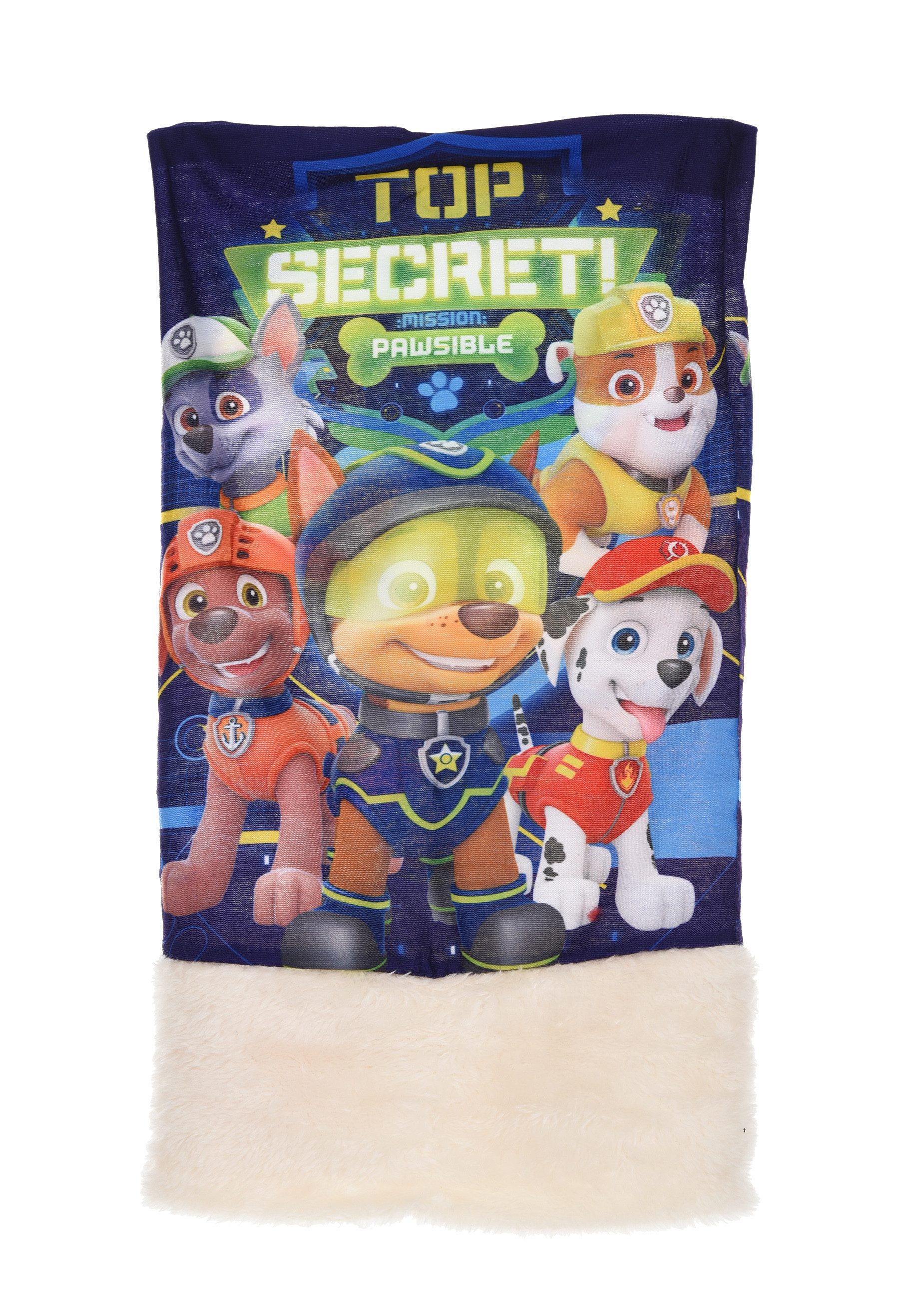 PAW PATROL Loop Kinder Schlauchschal mit Fleece-Innenfutter