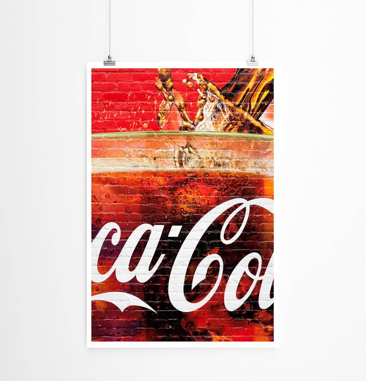 Sinus Art Poster Digitale Grafik 60x90cm Poster Coca Cola Werbung in Atlanta USA