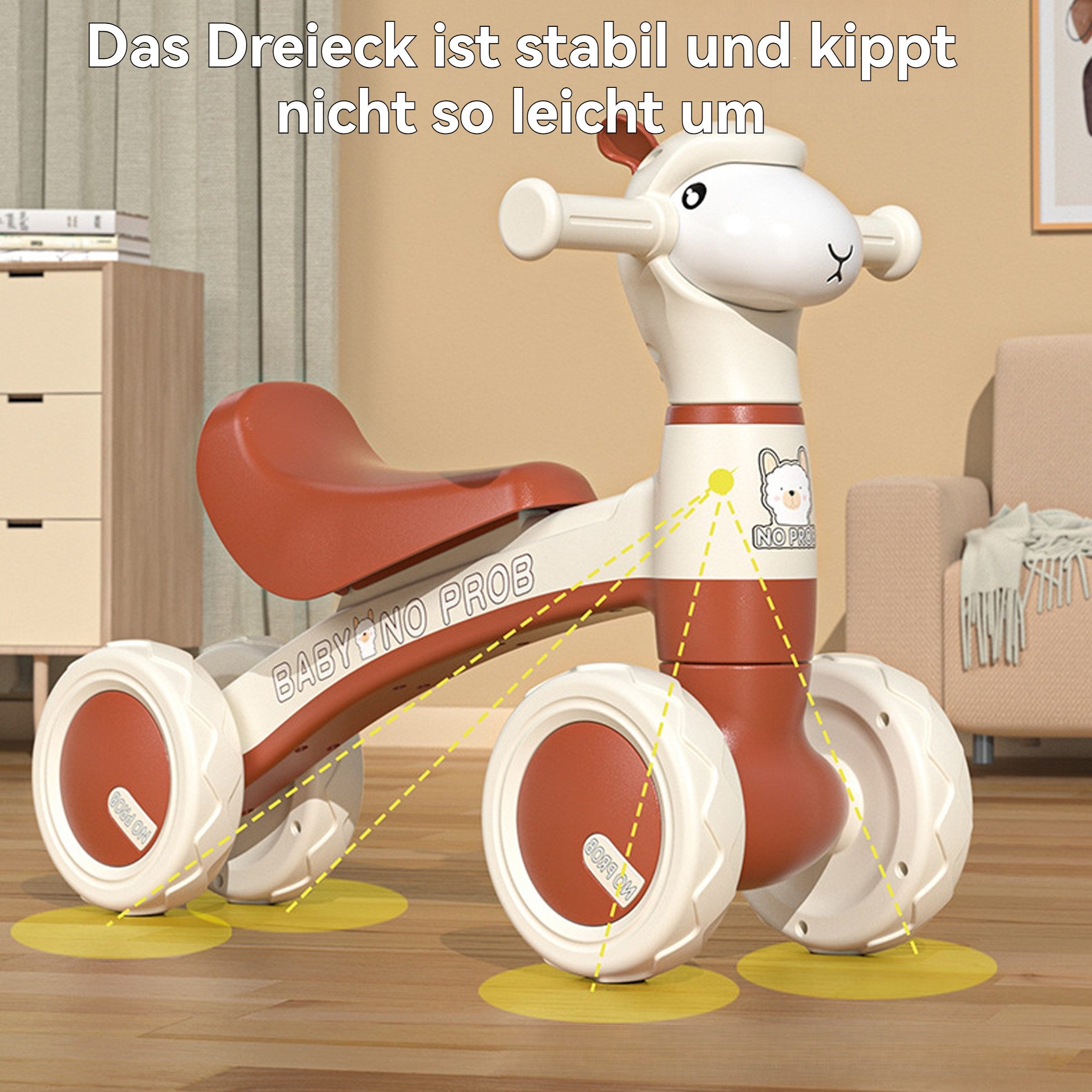 YINDN Laufrad Kinderfahrzeug mit 4 Musiktiteln, günstig online kaufen