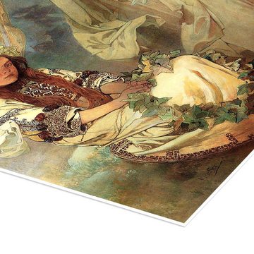 Posterlounge Poster Alfons Mucha, Lilienmadonna, Malerei