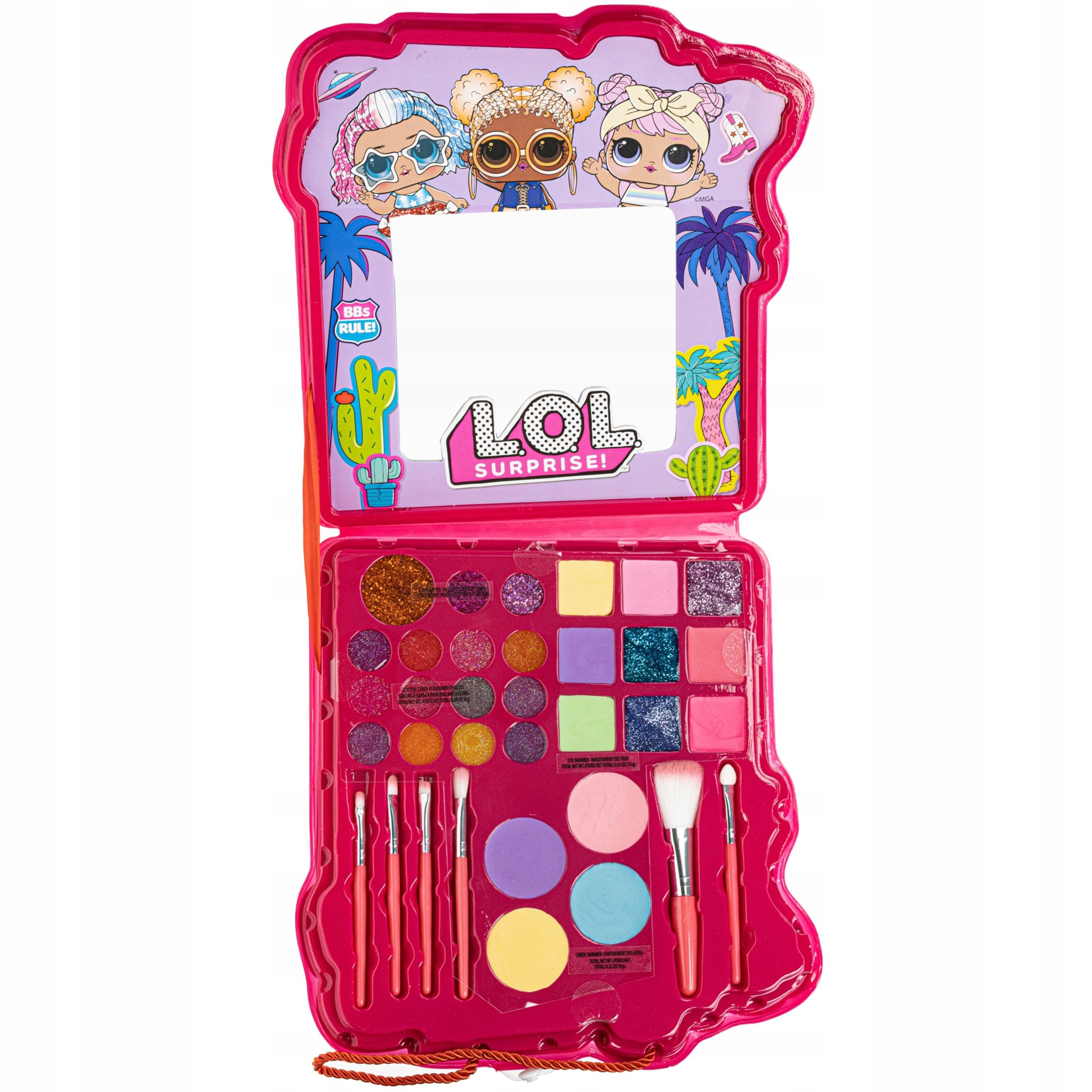 Festivalartikel Schmink-Set LOL Surprise! Mega Schminkpalette im Etui + Geschenk für Mädchen