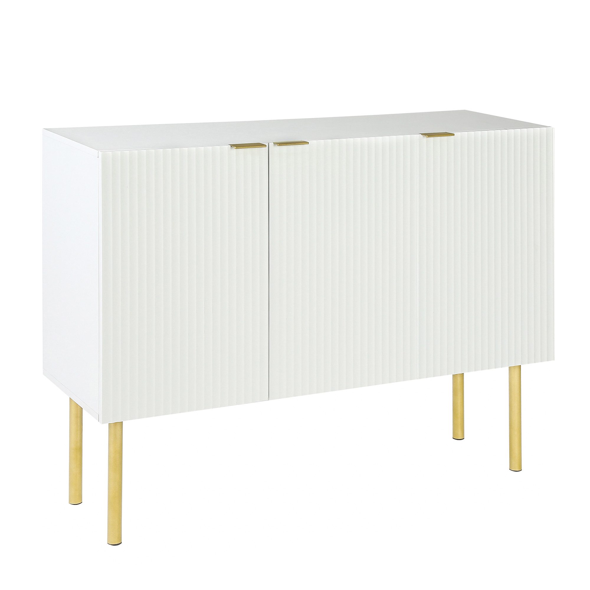 IDEASY Sideboard 120*42*93cm, Küchenschrank, Goldfarbene Kabinettfüße günstig online kaufen