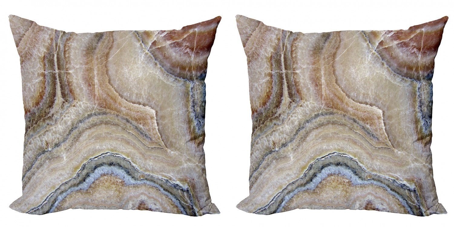Kissenbezüge Modern Accent Doppelseitiger Digitaldruck, Abakuhaus (2 Stück), Marmor Surreal Onyx Oberfläche