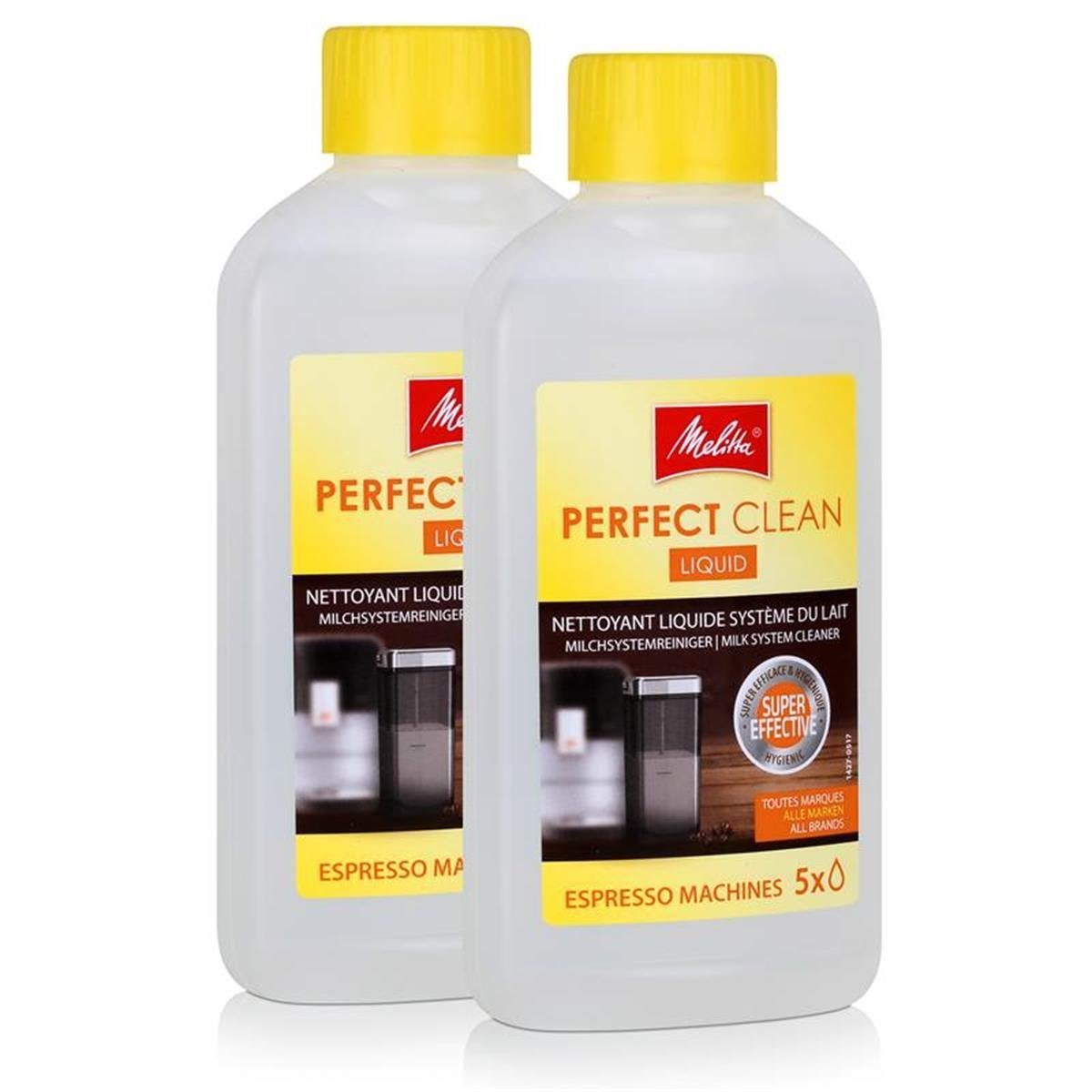 2x Melitta 202034 Perfect Clean Espresso Machines Milchsystem Reiniger Milchsystem-Reiniger
