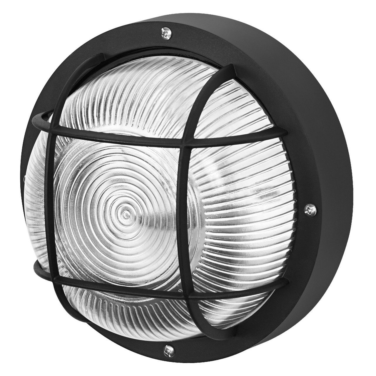 Osram Wandleuchte Osram LED Wandleuchte Bulkhead Essential Round E27, Ohne Leuchtmittel, Nicht dimmbar ohne Bewegungsmelder