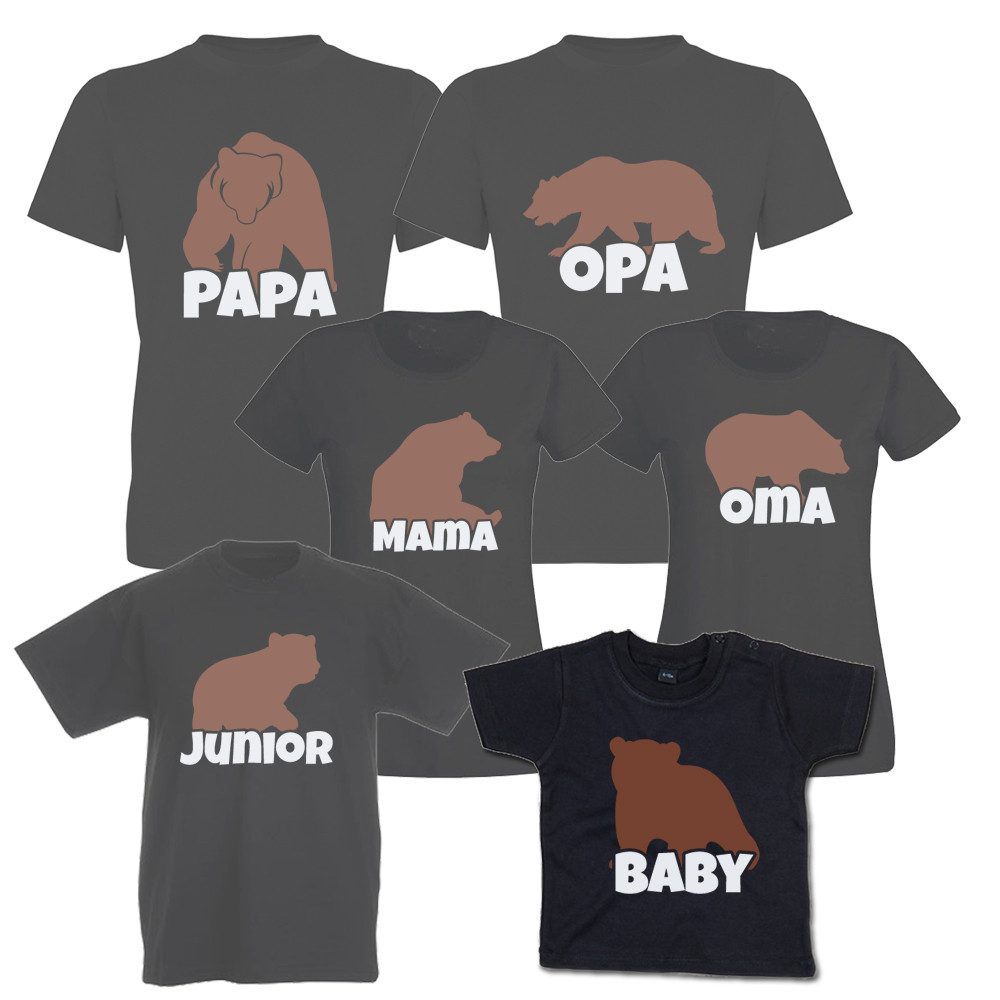 T-Shirt Bären-Familie