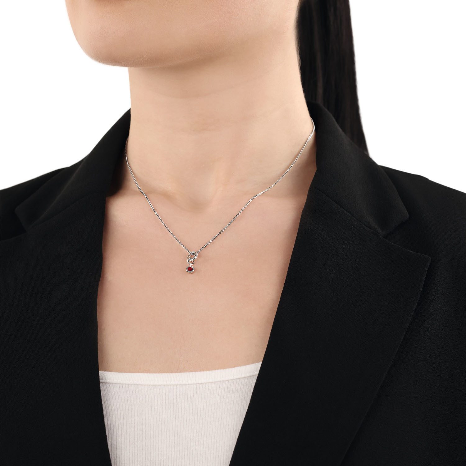 Amor Charm-Einhänger Geburtsstein, mit Zirkonia (synth) oder Stein (synth)