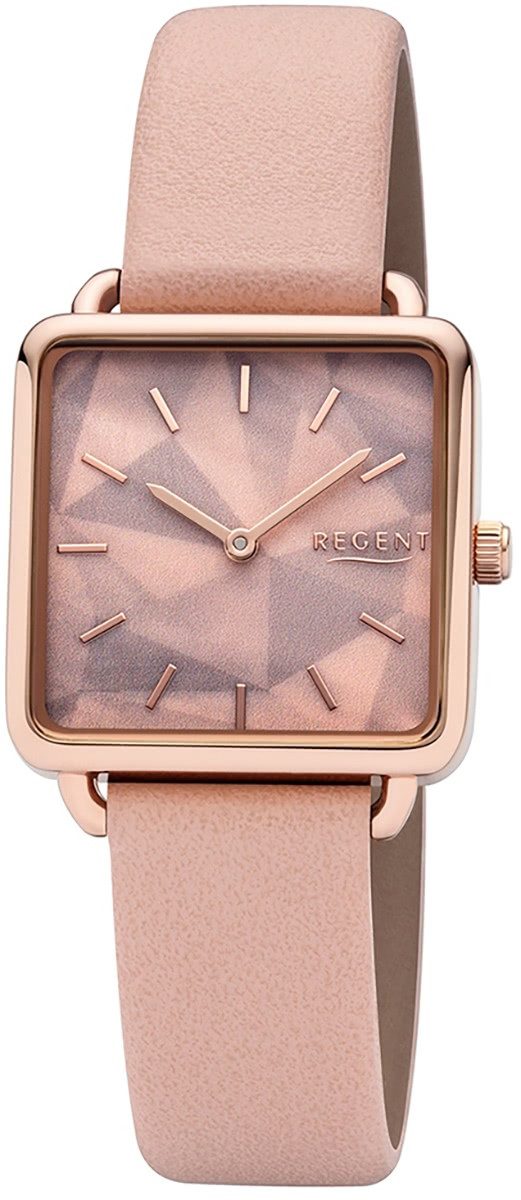Quarzuhr Regent Damen Analog Uhr BA-508 Leder Quarz