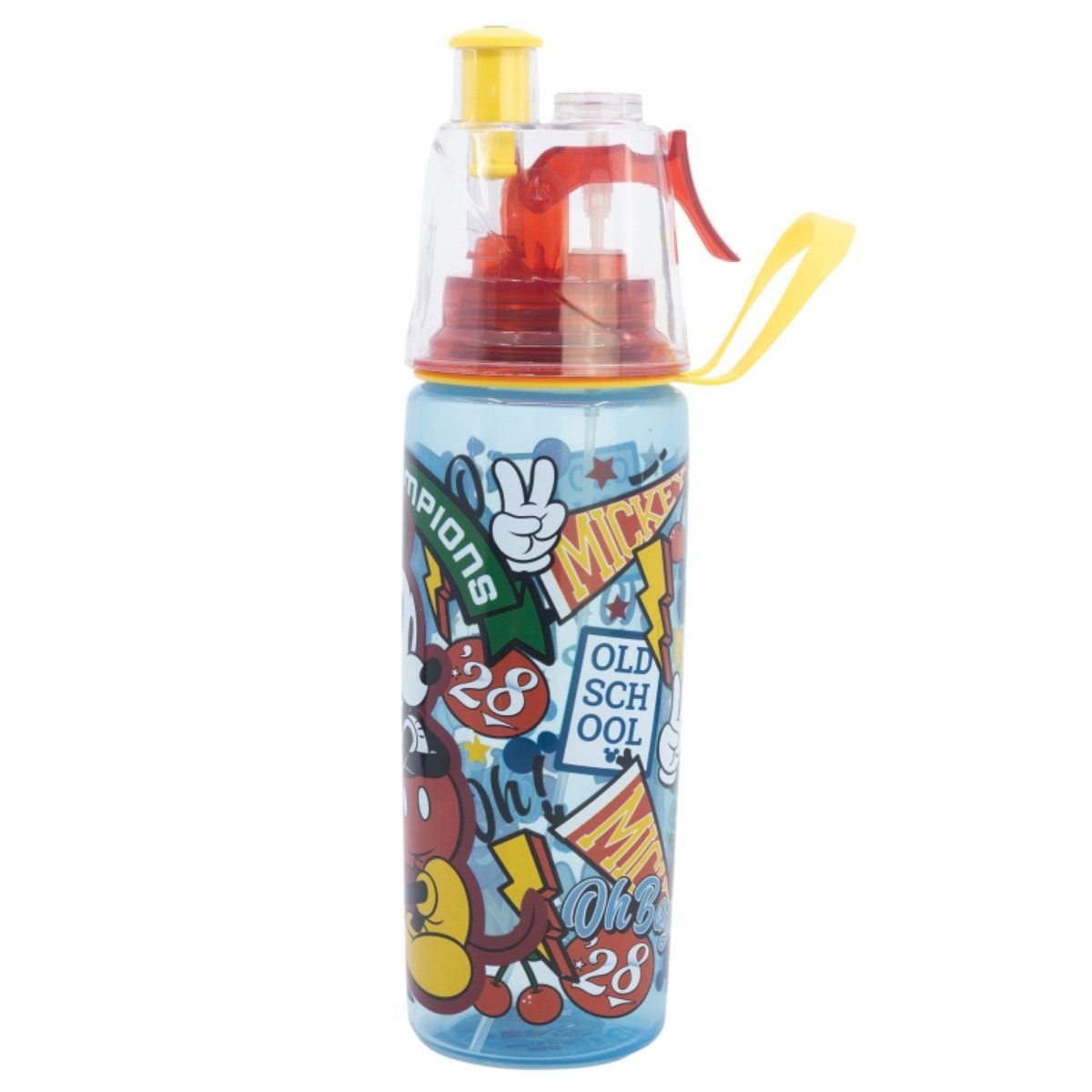Storline Trinkflasche Disney Mickey Mouse Sprüh-Trinkflasche 575 ml Kinder Wasserflasche