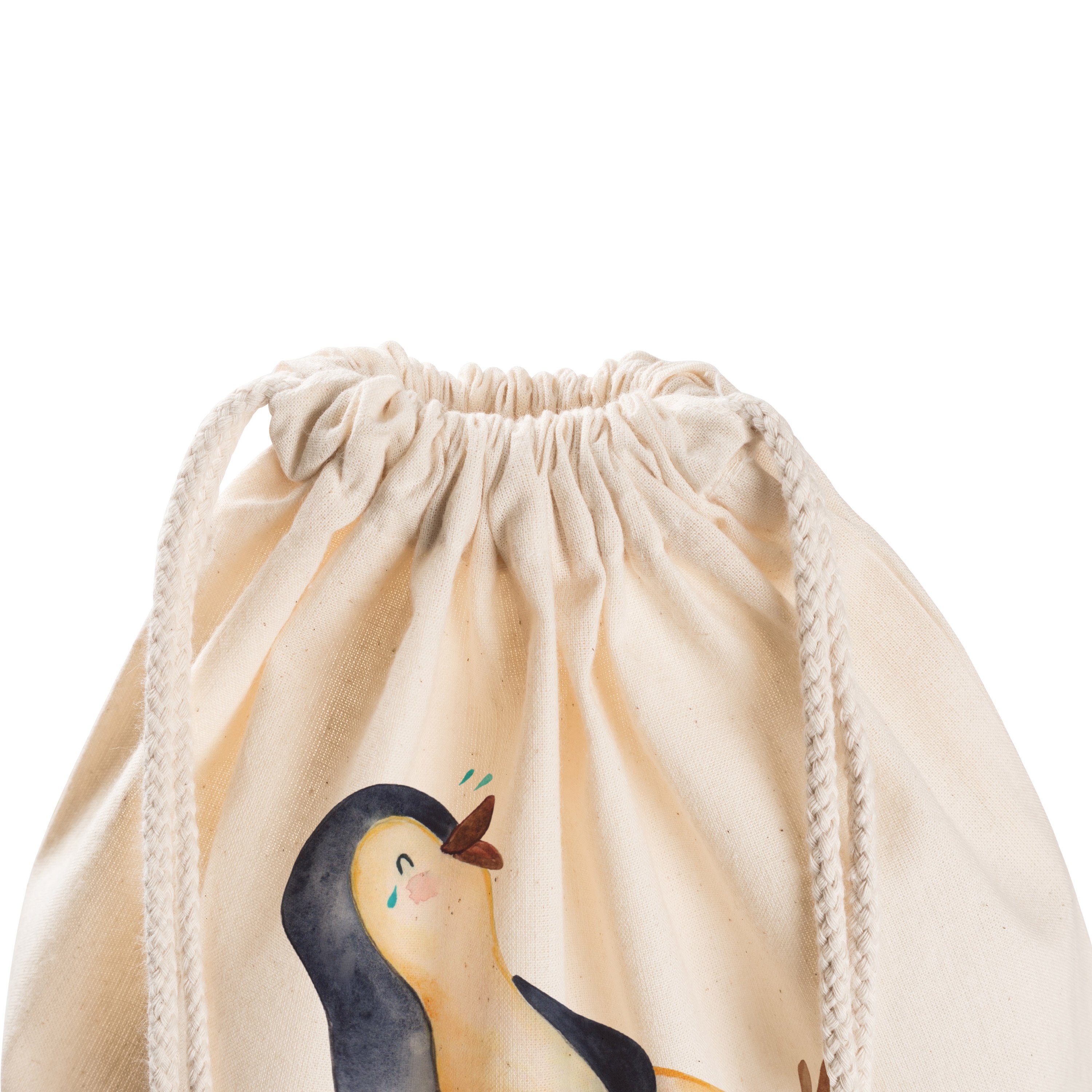 - Geschenk, Stoffbeutel, Transparent Mr. Mrs. lachend Pinguin Panda Beutel, - funny, & Sporttasche (1-tlg)