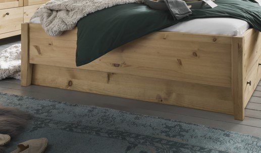 Lüttenhütt Kiefer Blende - Betten gelaugt verschiedenen Größen in Solvita, Möbelblende für massiv