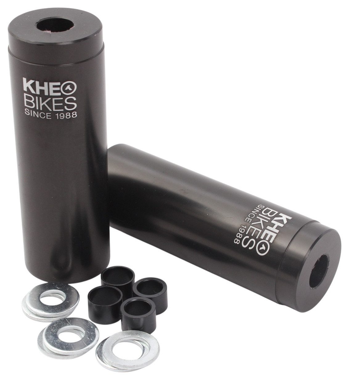 KHEbikes Fahrrad-Laufrad KHE LASER CNC BMX Pegs Paar 110 mm Aluminium 10/12/14 mm (2 St), Nur 200 g pro Paar