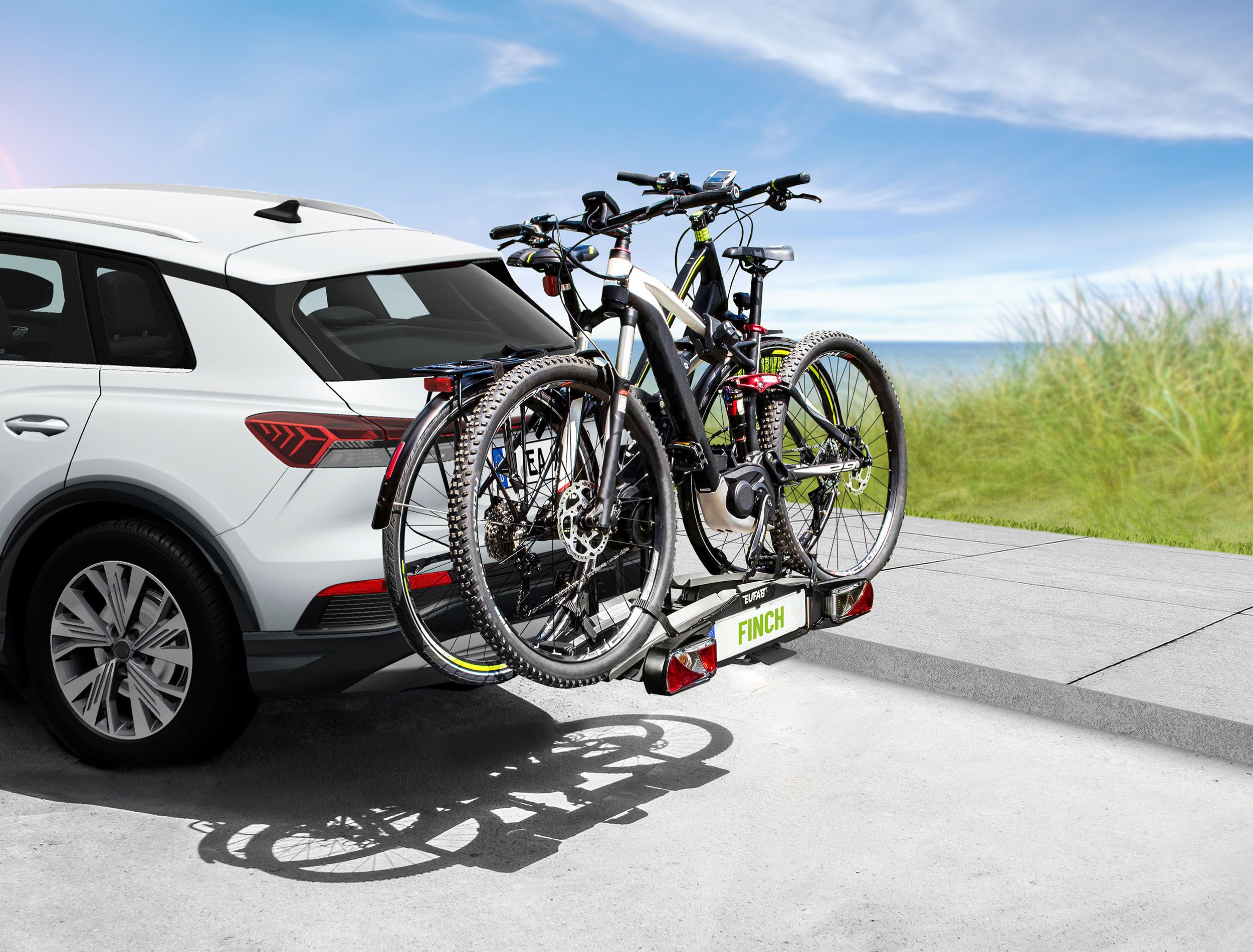 EUFAB Kupplungsfahrradträger Fahrradträger FINCH für 2 Fahrräder, für max. 2 Räder
