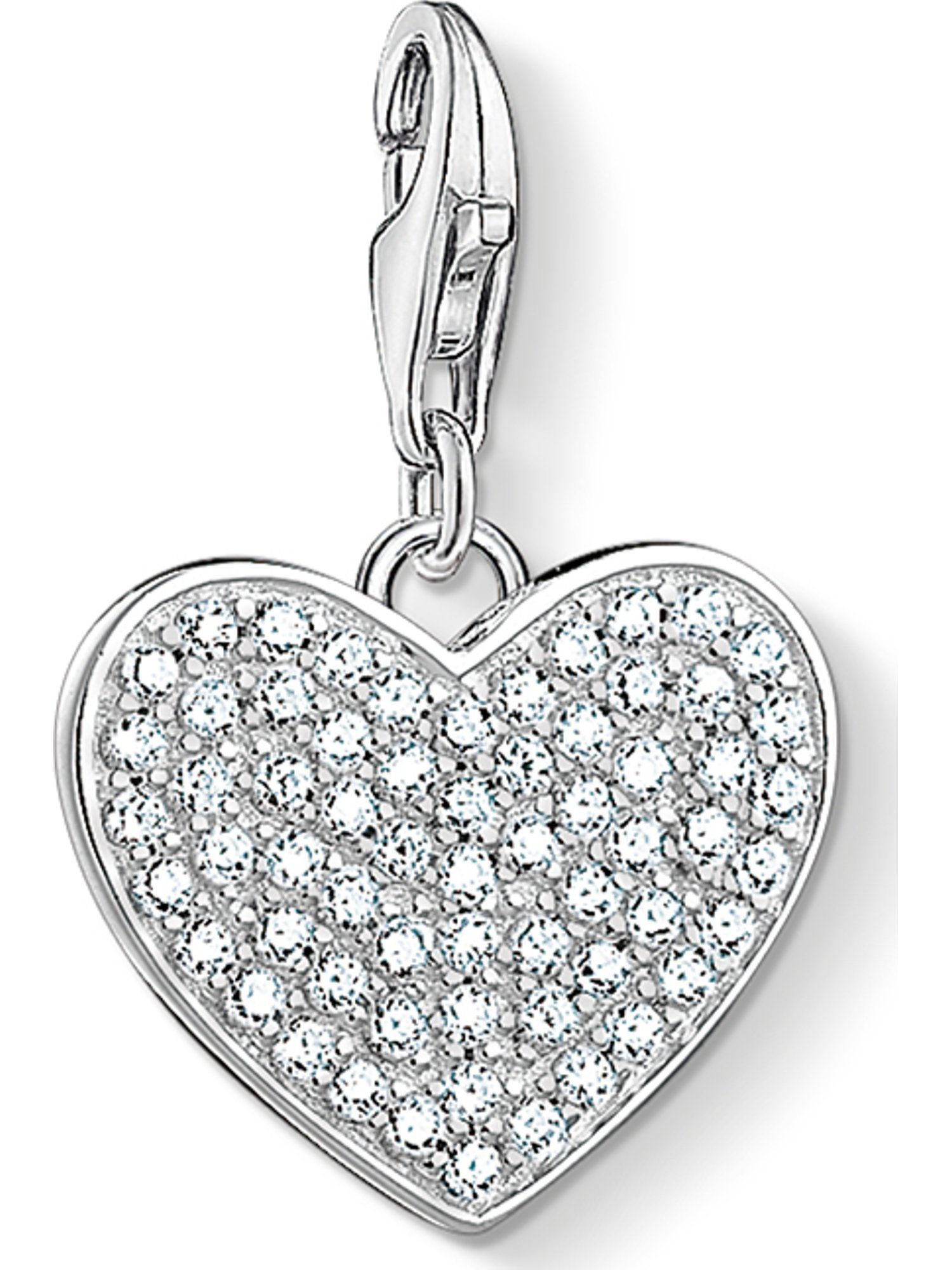Kettenanhänger Thomas Sabo Damen-Charm 925er Silber 64 Zirkonia